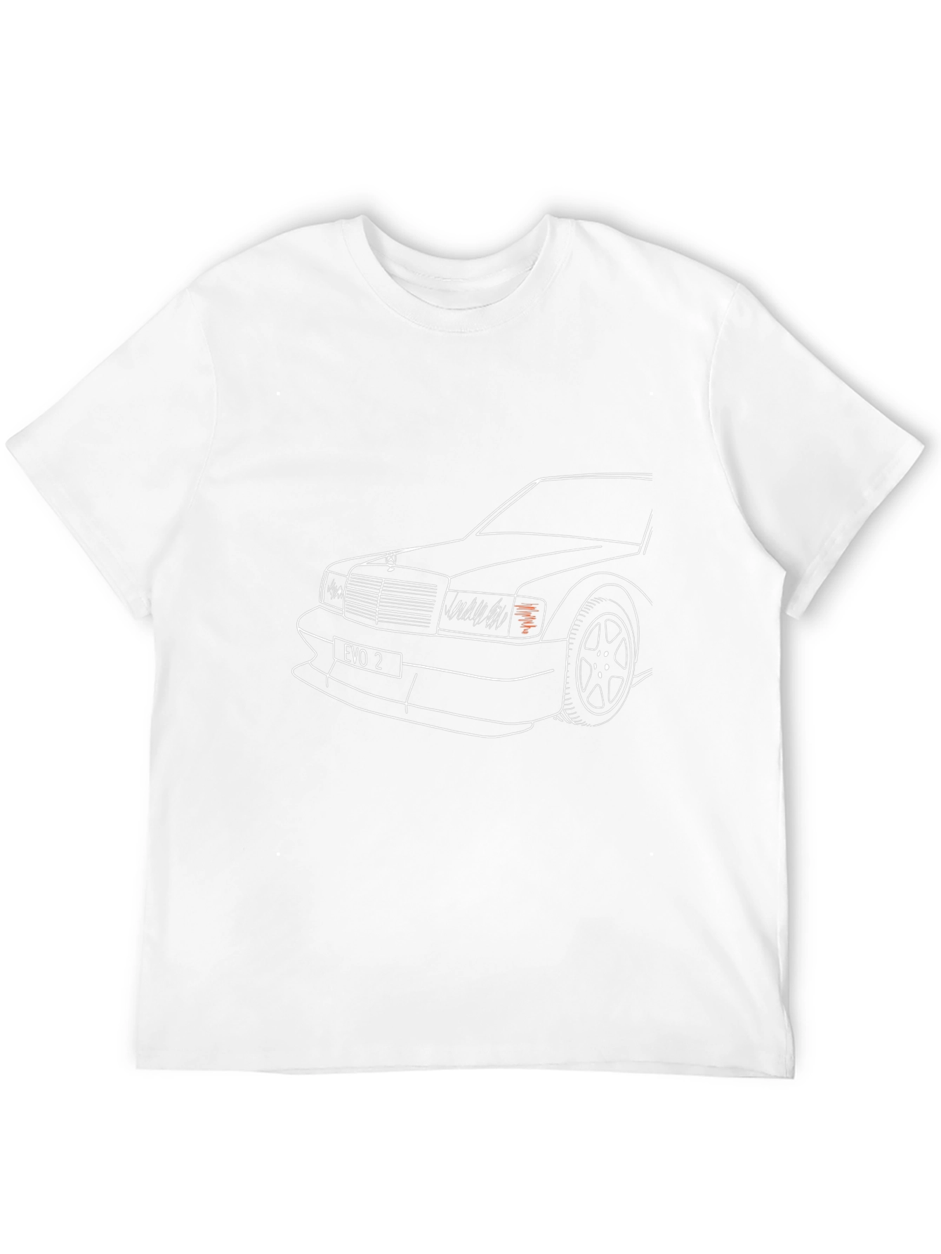 Evo 2 Car Outline Graphic Black T-Shirt