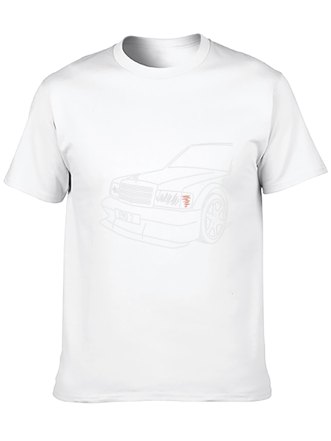 Evo 2 Car Outline Graphic Black T-Shirt