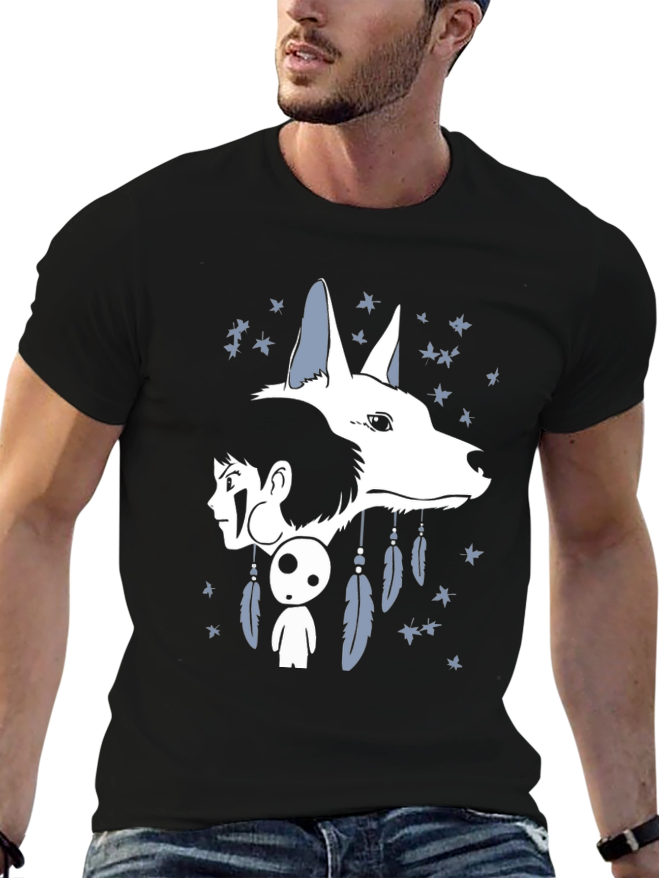 Mononoke Anime T-Shirt - Unisex Black Tee