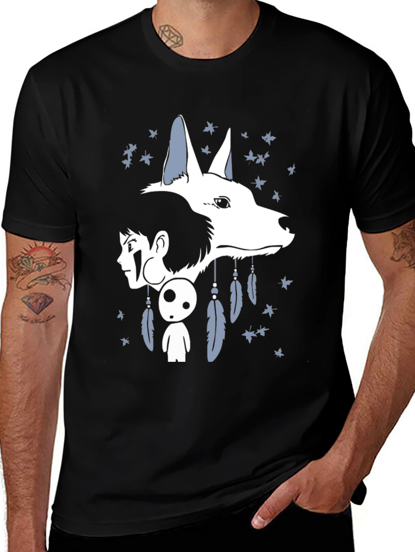Mononoke Anime T-Shirt - Unisex Black Tee