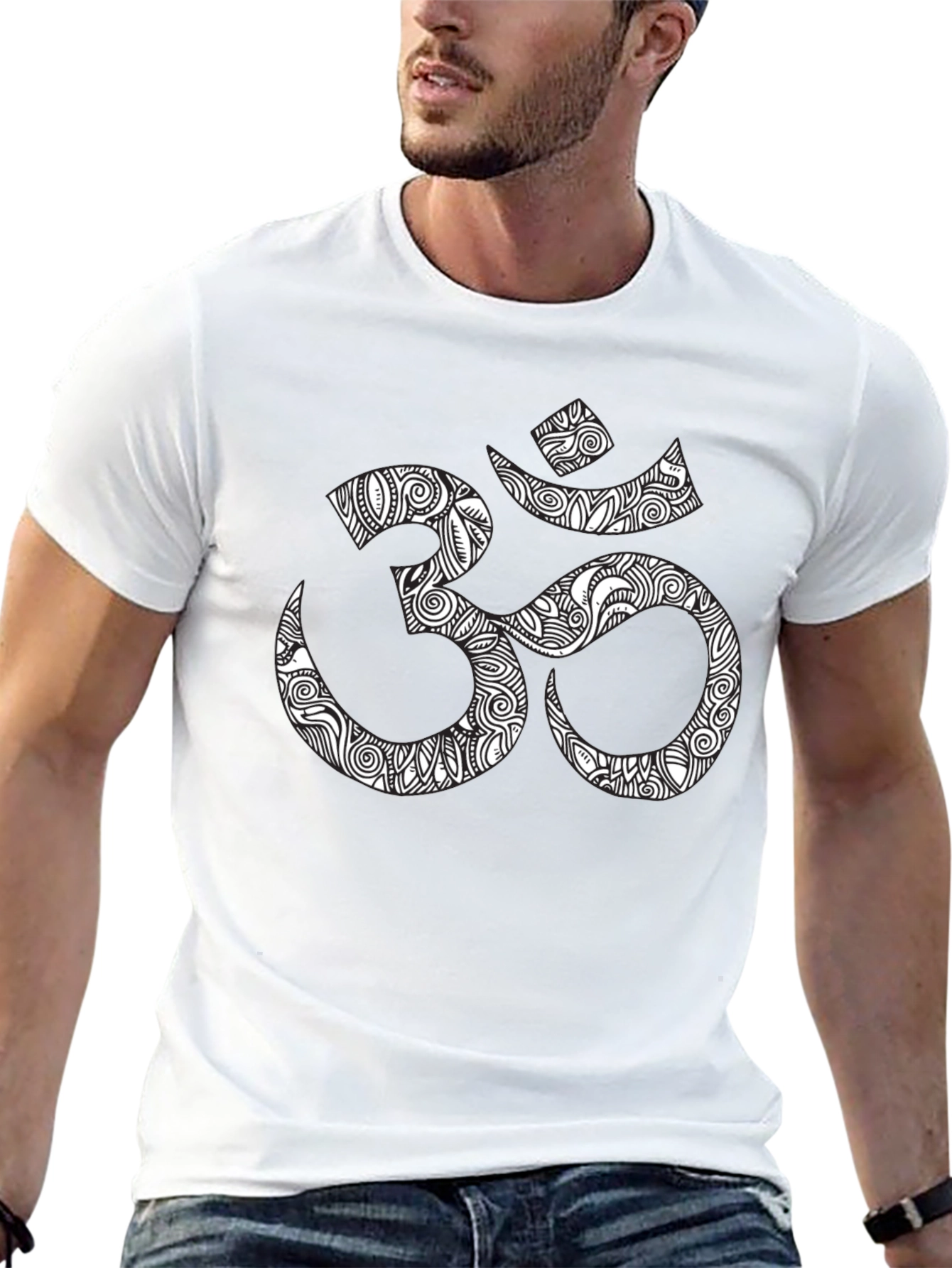Om Symbol Graphic Black T-Shirt