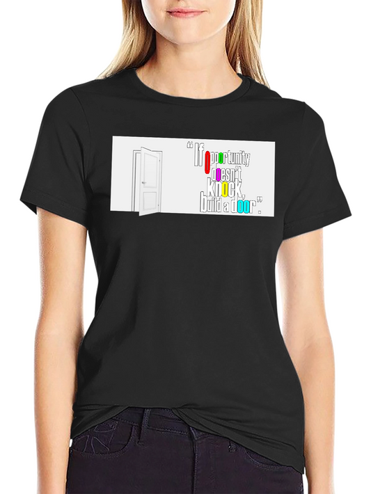 Inspirational Graphic T-Shirt - Build a Door