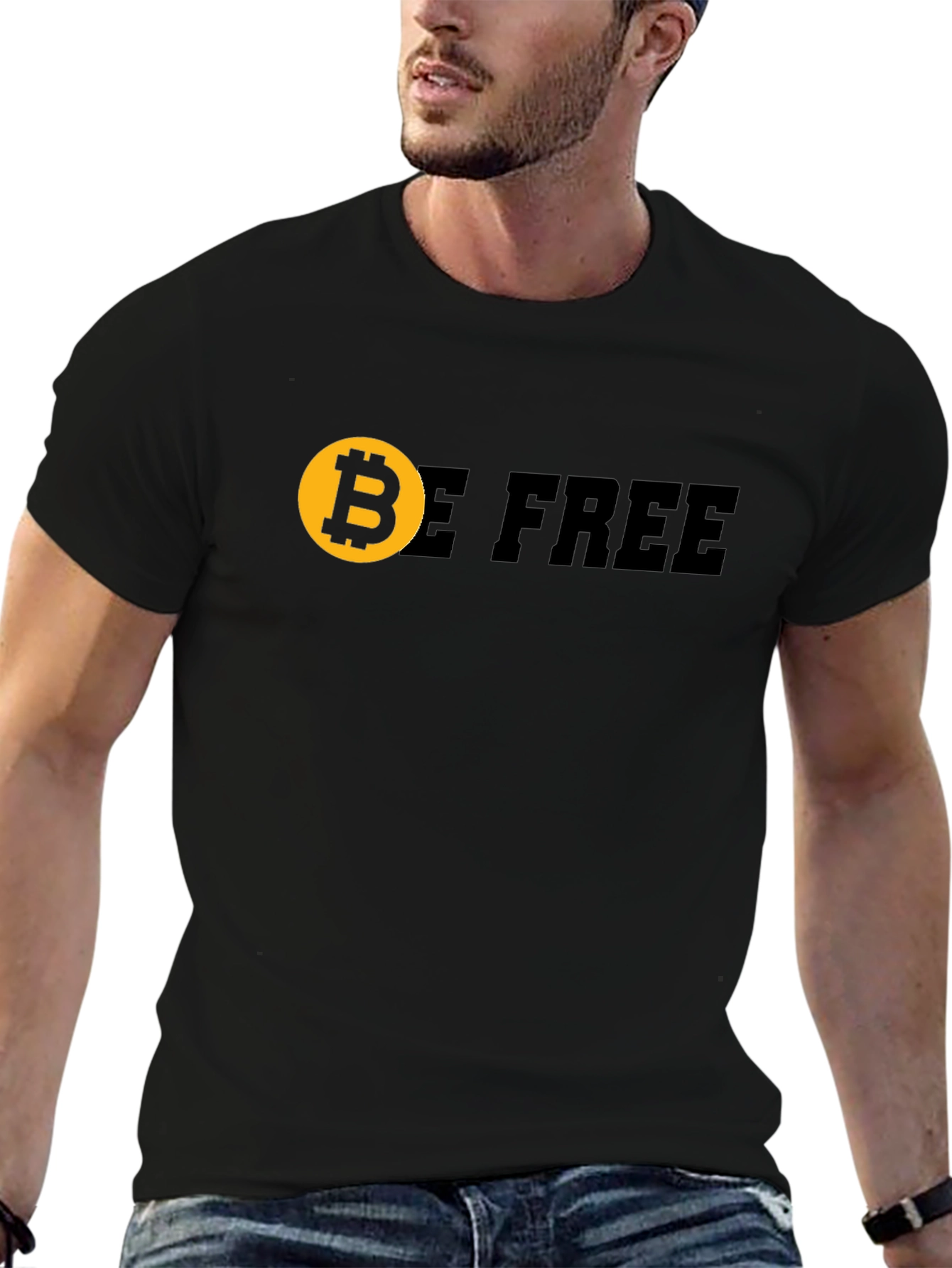 Bitcoin Be Free Graphic Tee - Crypto Enthusiast Apparel