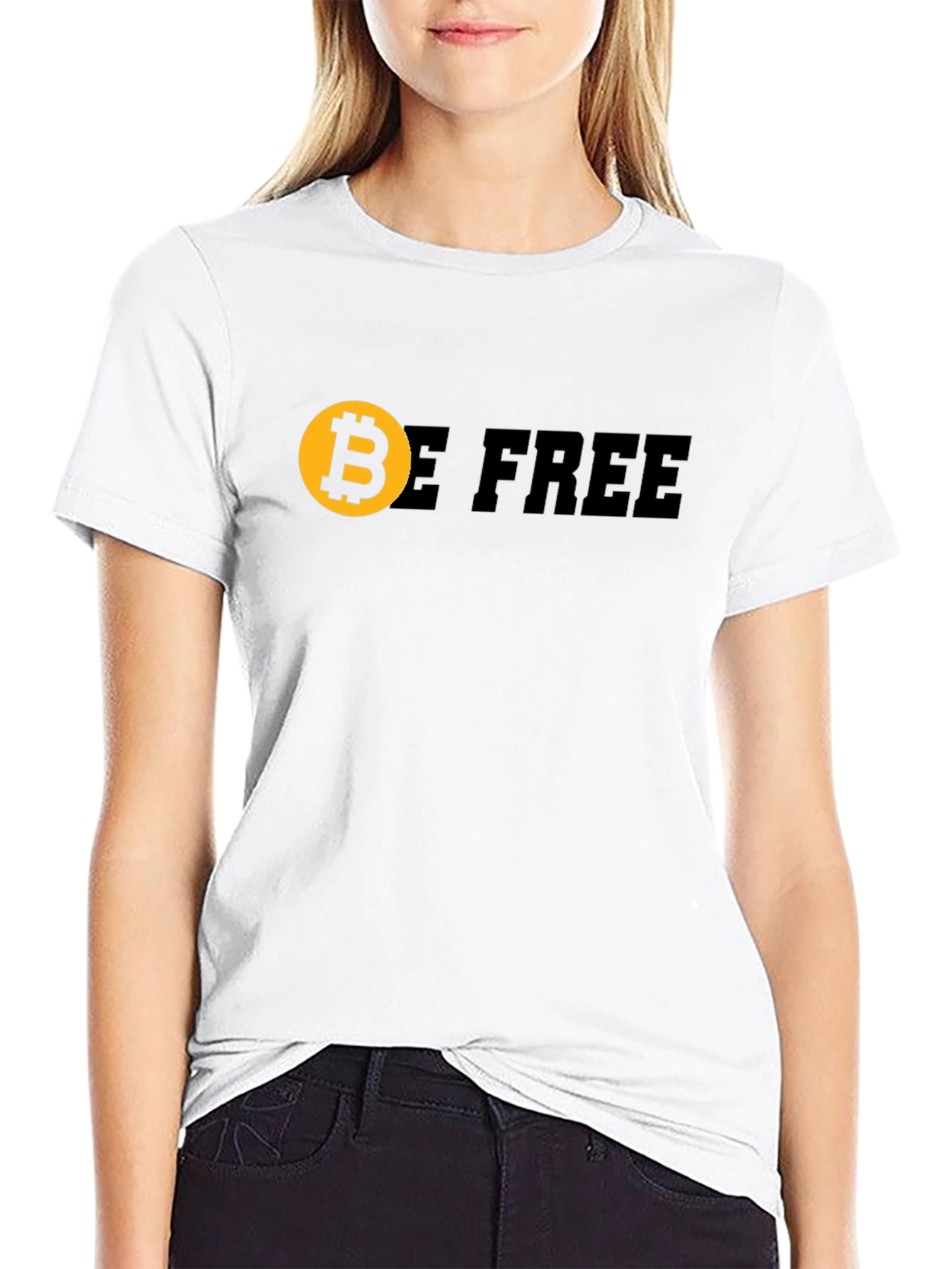Bitcoin Be Free Graphic Tee - Crypto Enthusiast Apparel