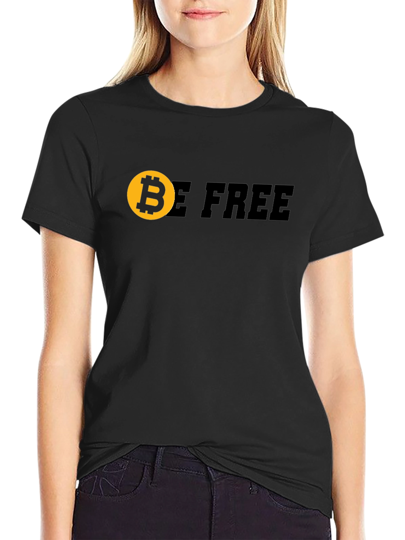 Bitcoin Be Free Graphic Tee - Crypto Enthusiast Apparel