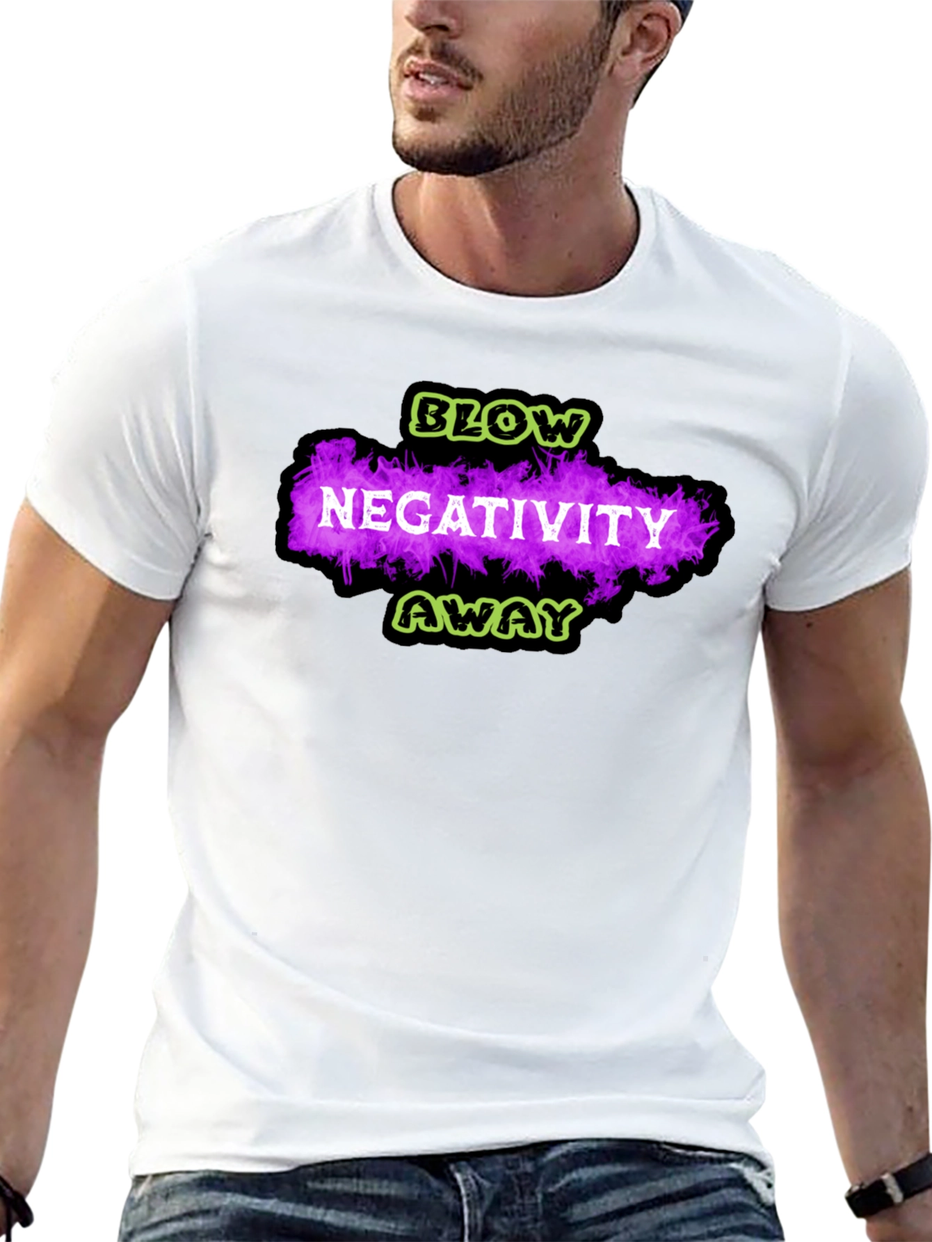 Blow Negativity Away Graphic T-Shirt