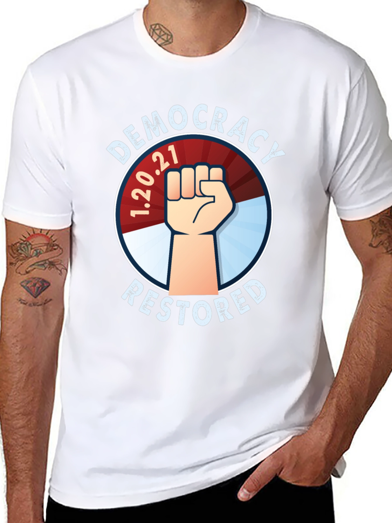 Democracy Restored Graphic T-Shirt