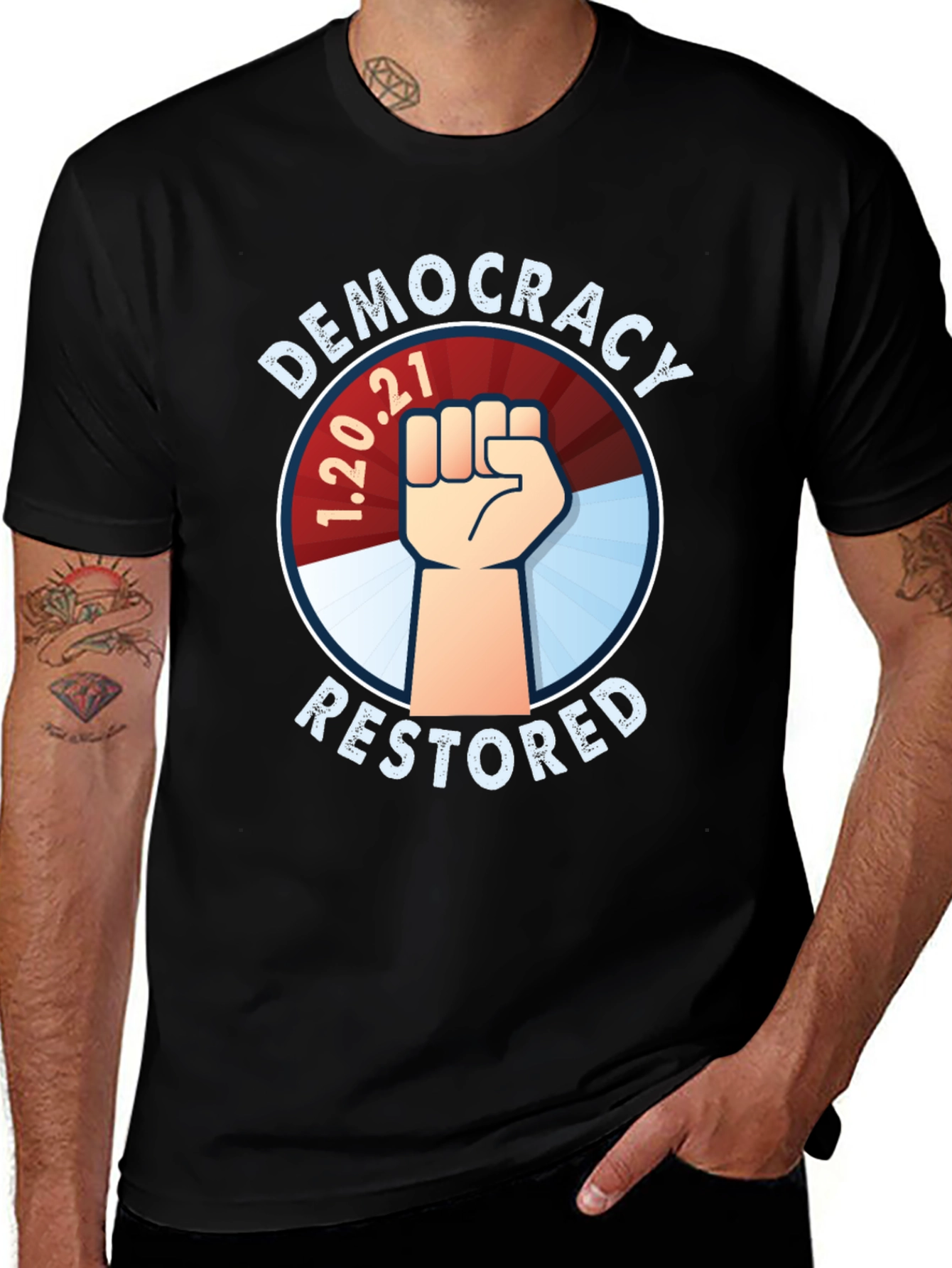 Democracy Restored Graphic T-Shirt
