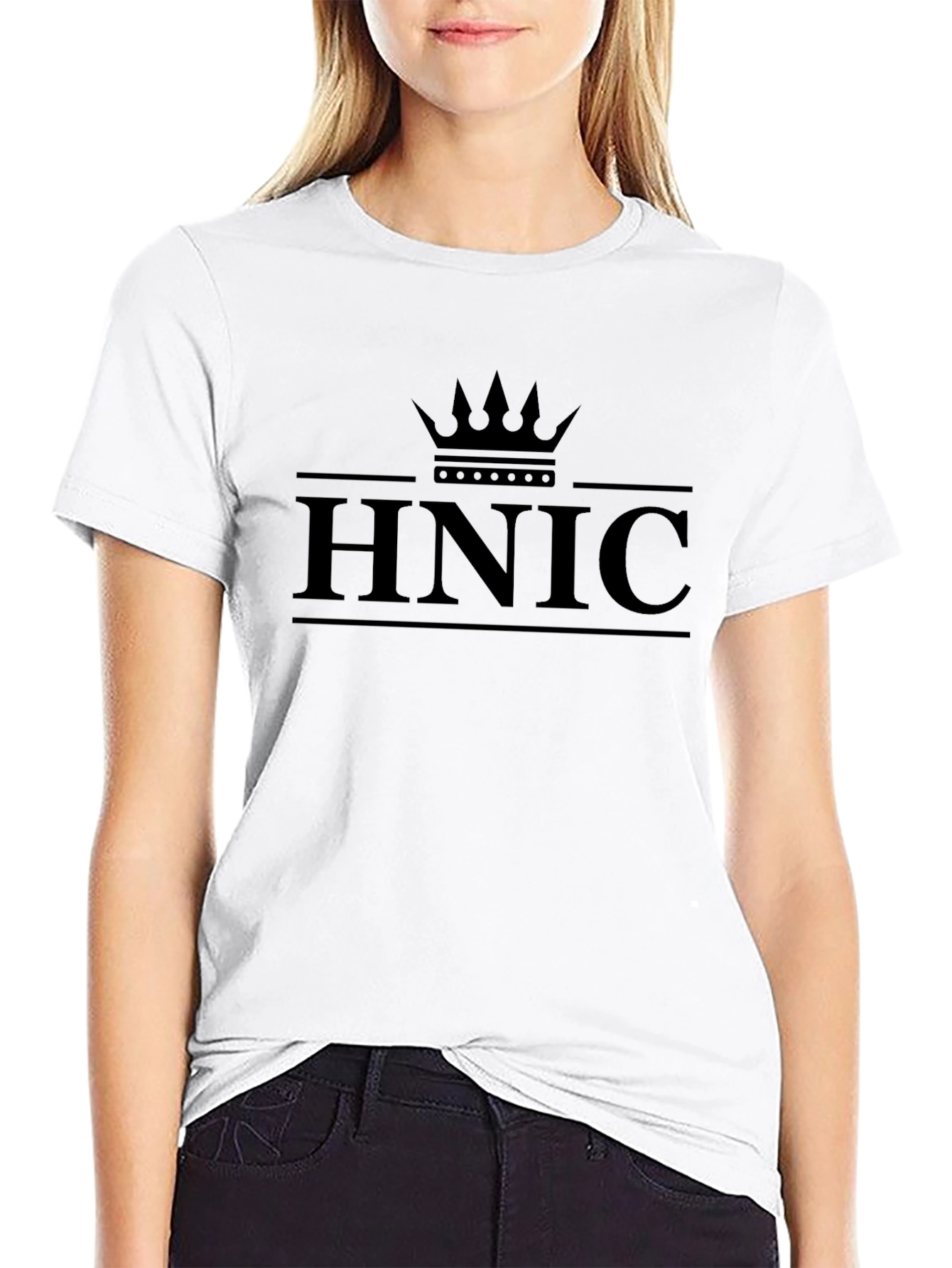HNIC Crown Graphic T-Shirt - Premium Black Cotton Tee