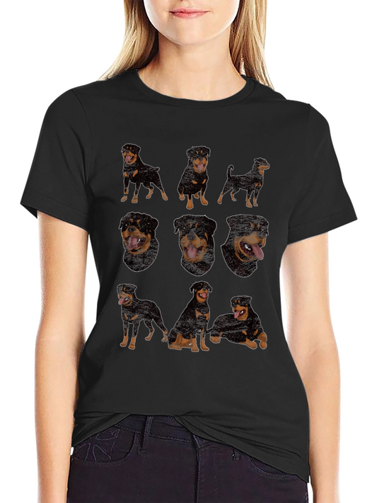 Rottweiler Dog Breed T-Shirt - Black