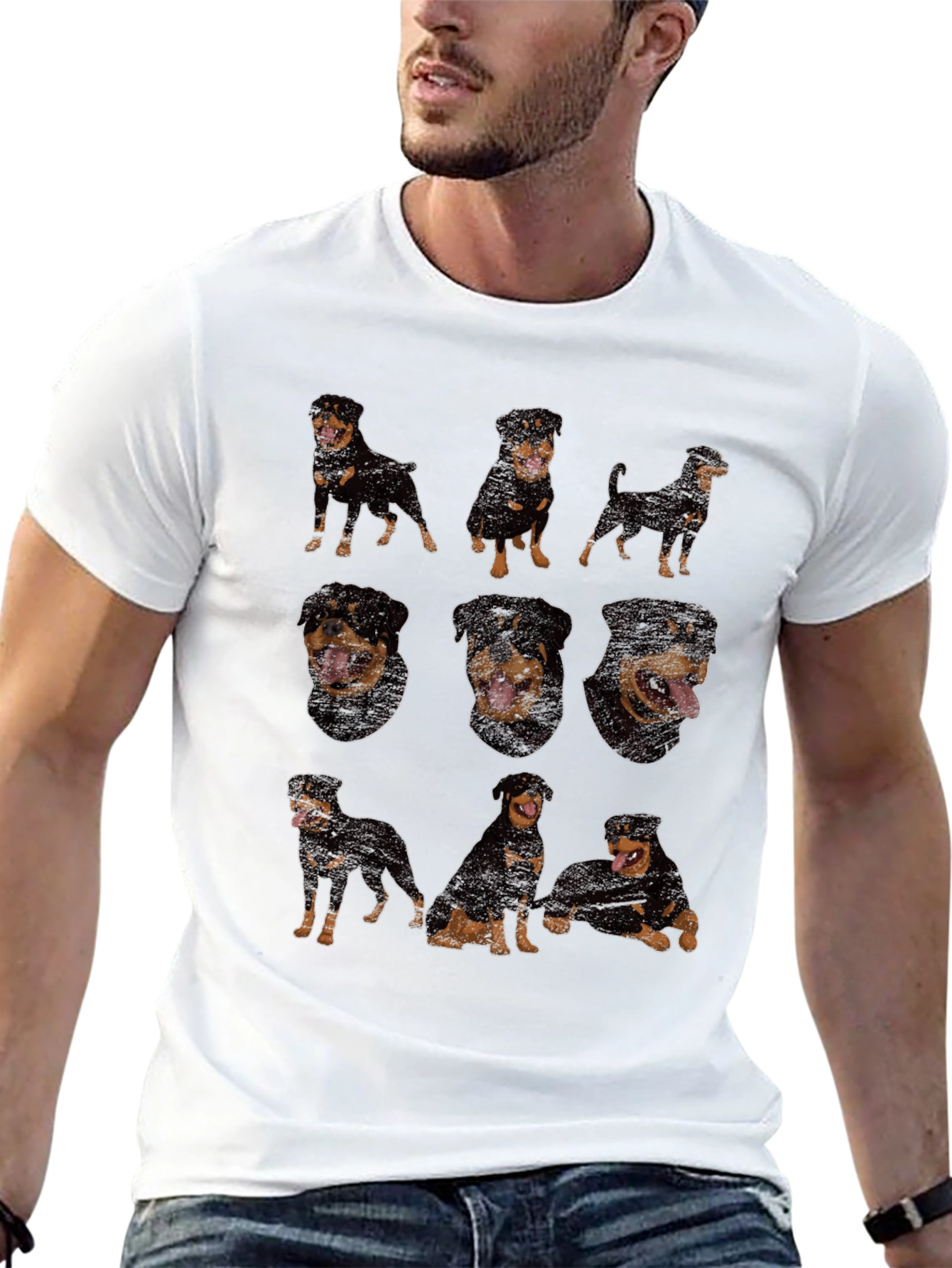 Rottweiler Dog Breed T-Shirt - Black