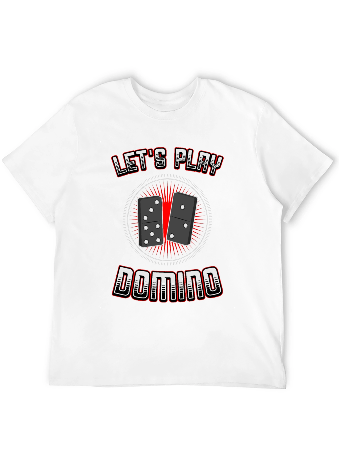 Lets Play Domino T-Shirt Classic Game Tee