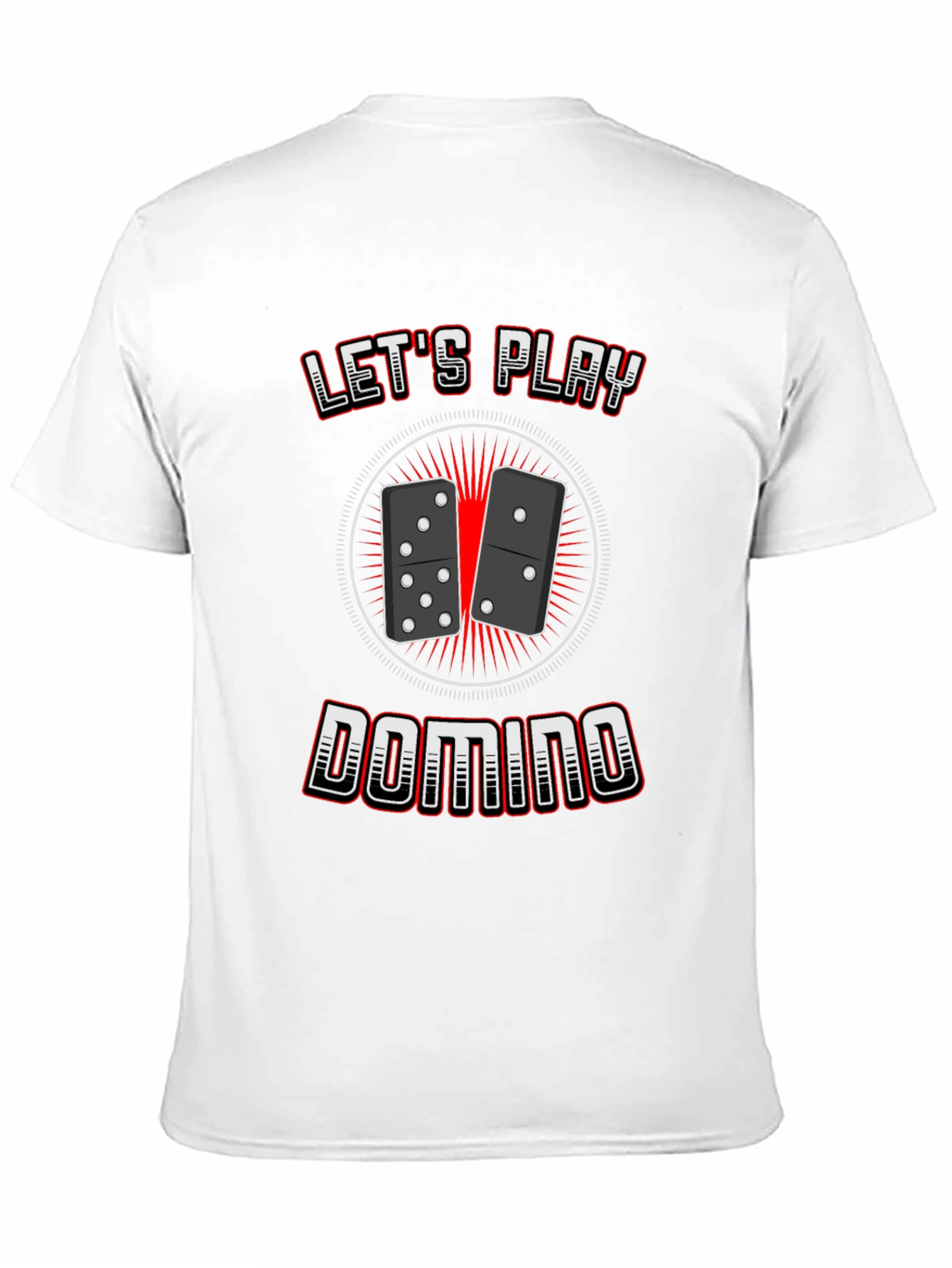 Lets Play Domino T-Shirt Classic Game Tee