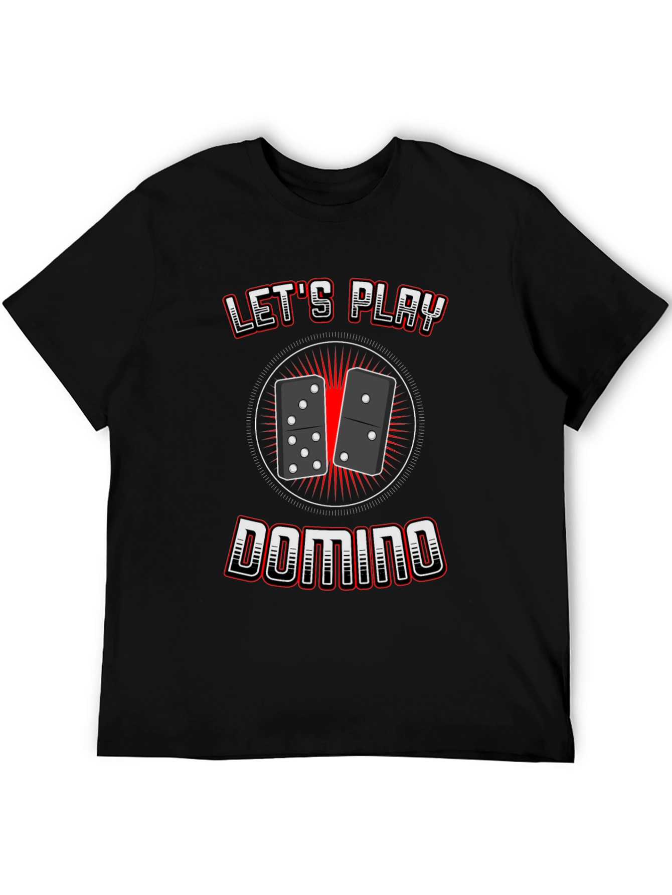 Lets Play Domino T-Shirt Classic Game Tee