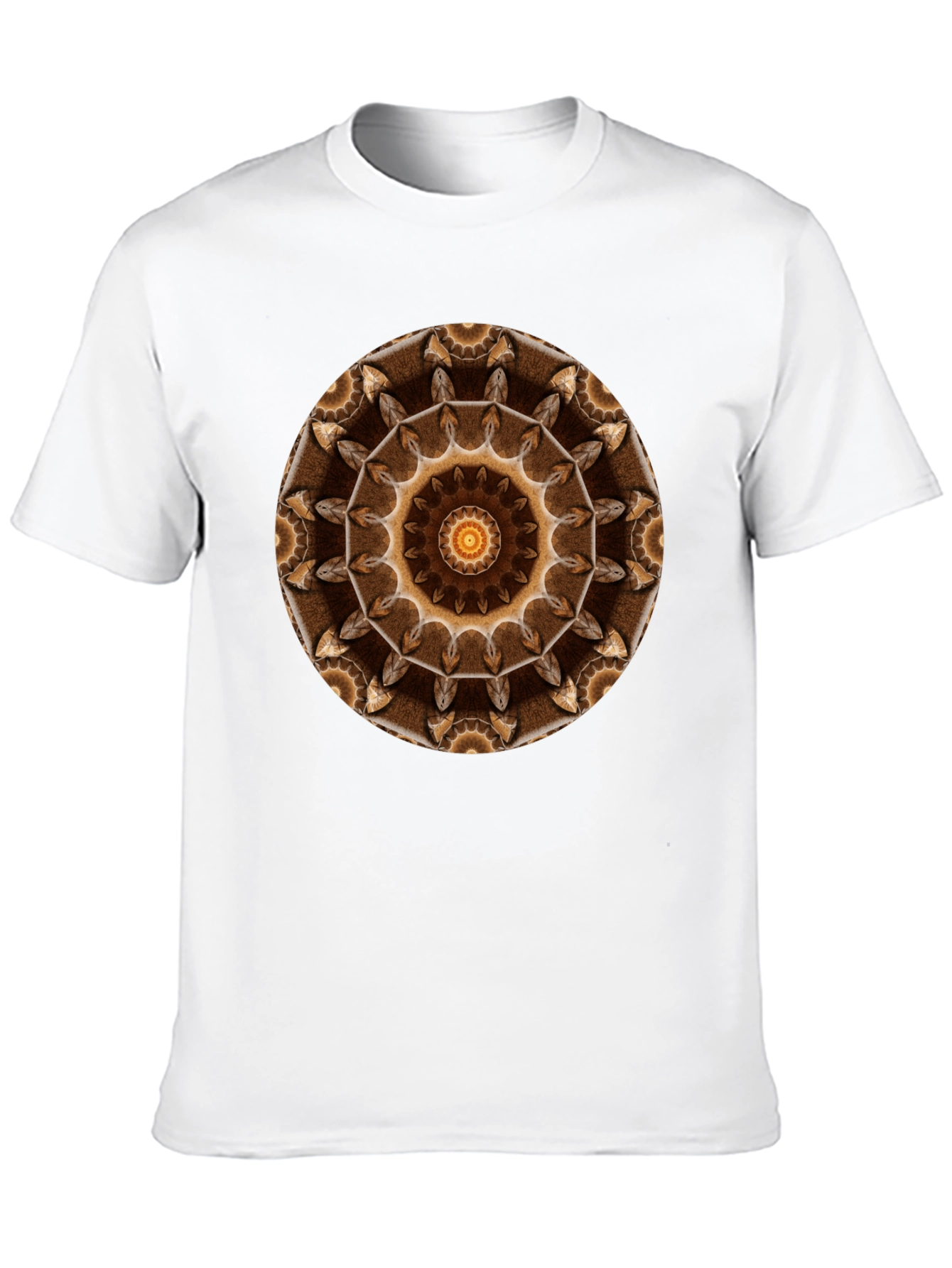 Boho Mandala Graphic Tee - Casual Black T-Shirt