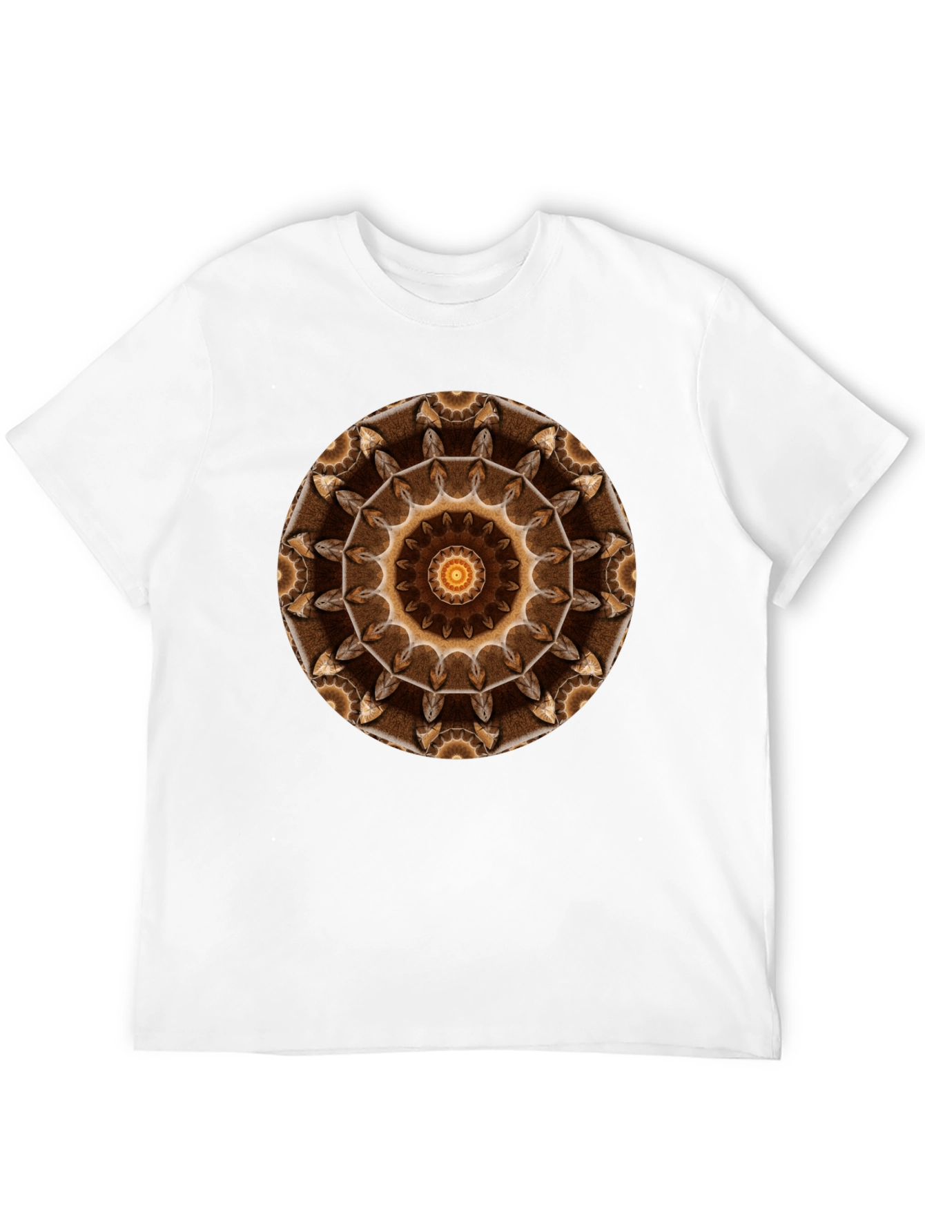 Boho Mandala Graphic Tee - Casual Black T-Shirt