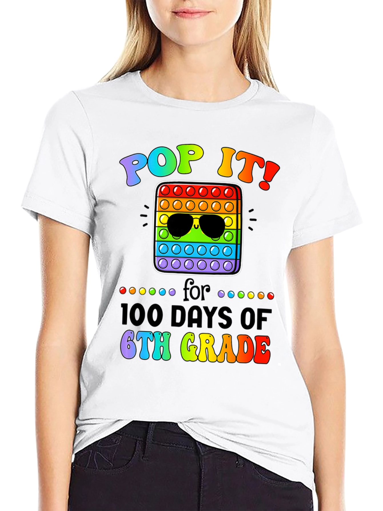 Pop It! 100 Days of 6th Grade T-Shirt
