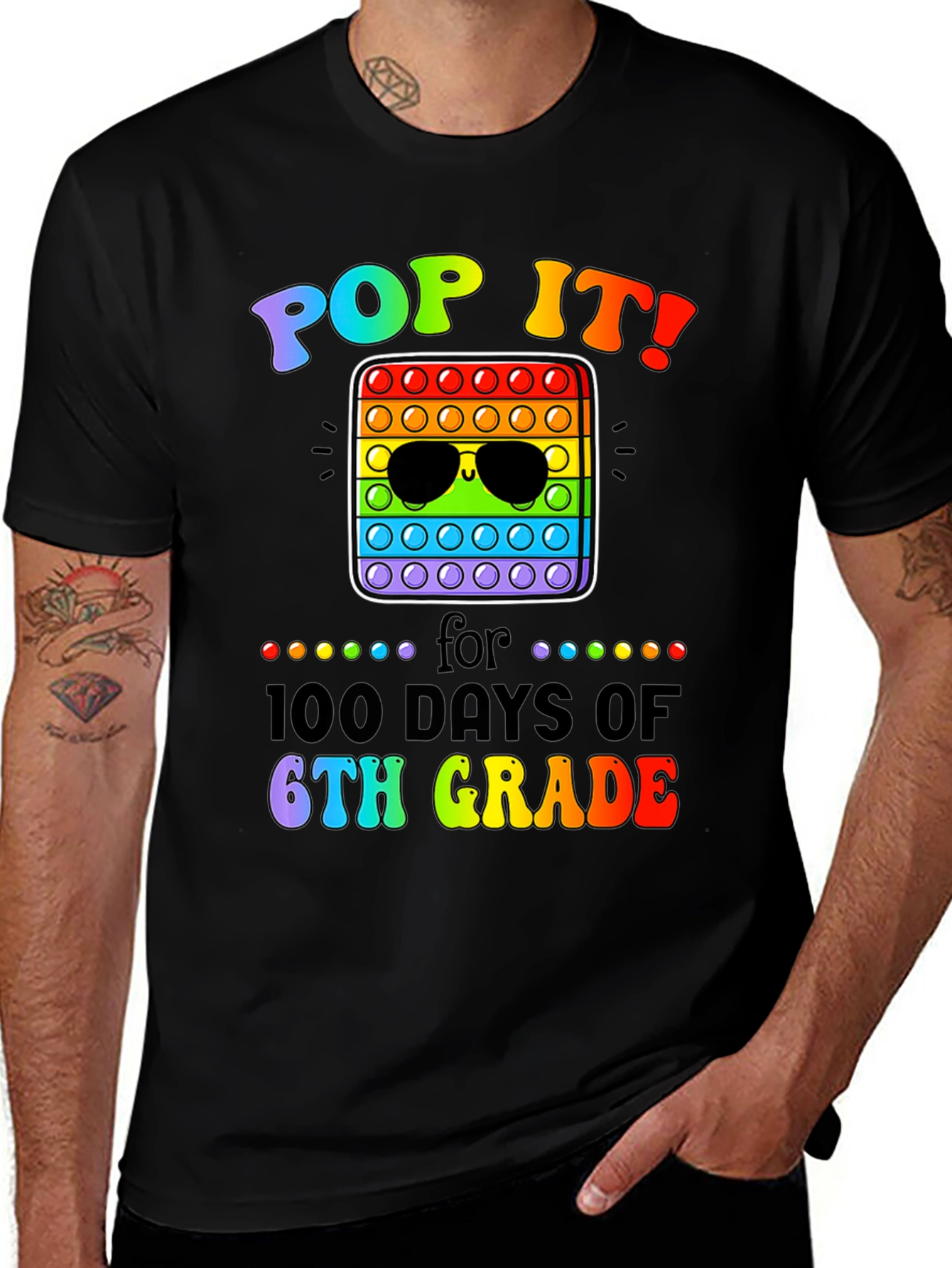 Pop It! 100 Days of 6th Grade T-Shirt