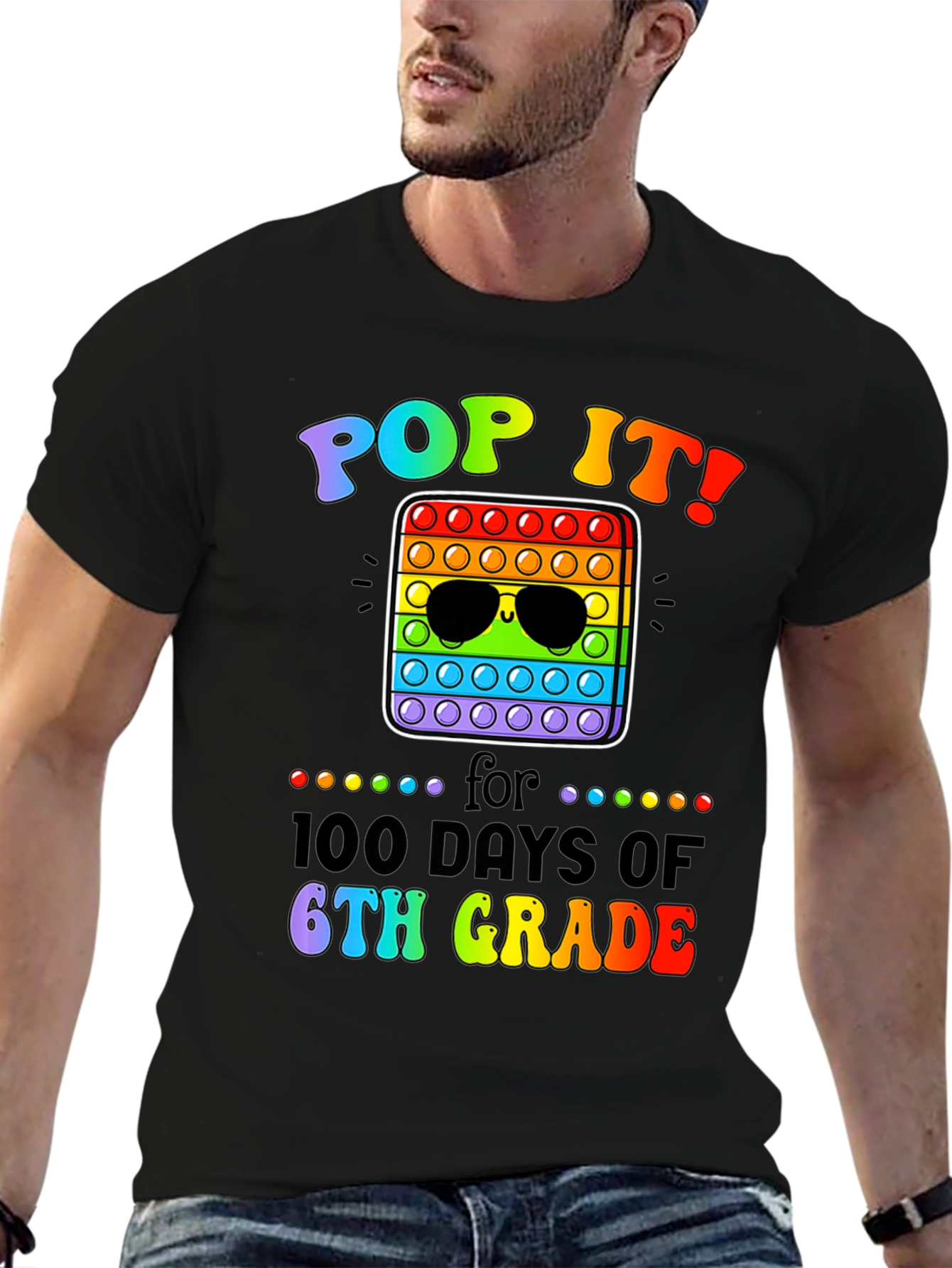 Pop It! 100 Days of 6th Grade T-Shirt