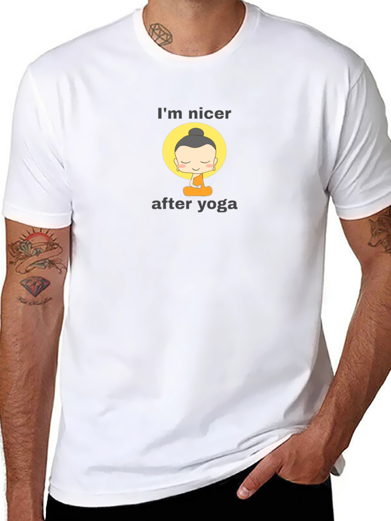 Im Nicer After Yoga Buddha Graphic Tee