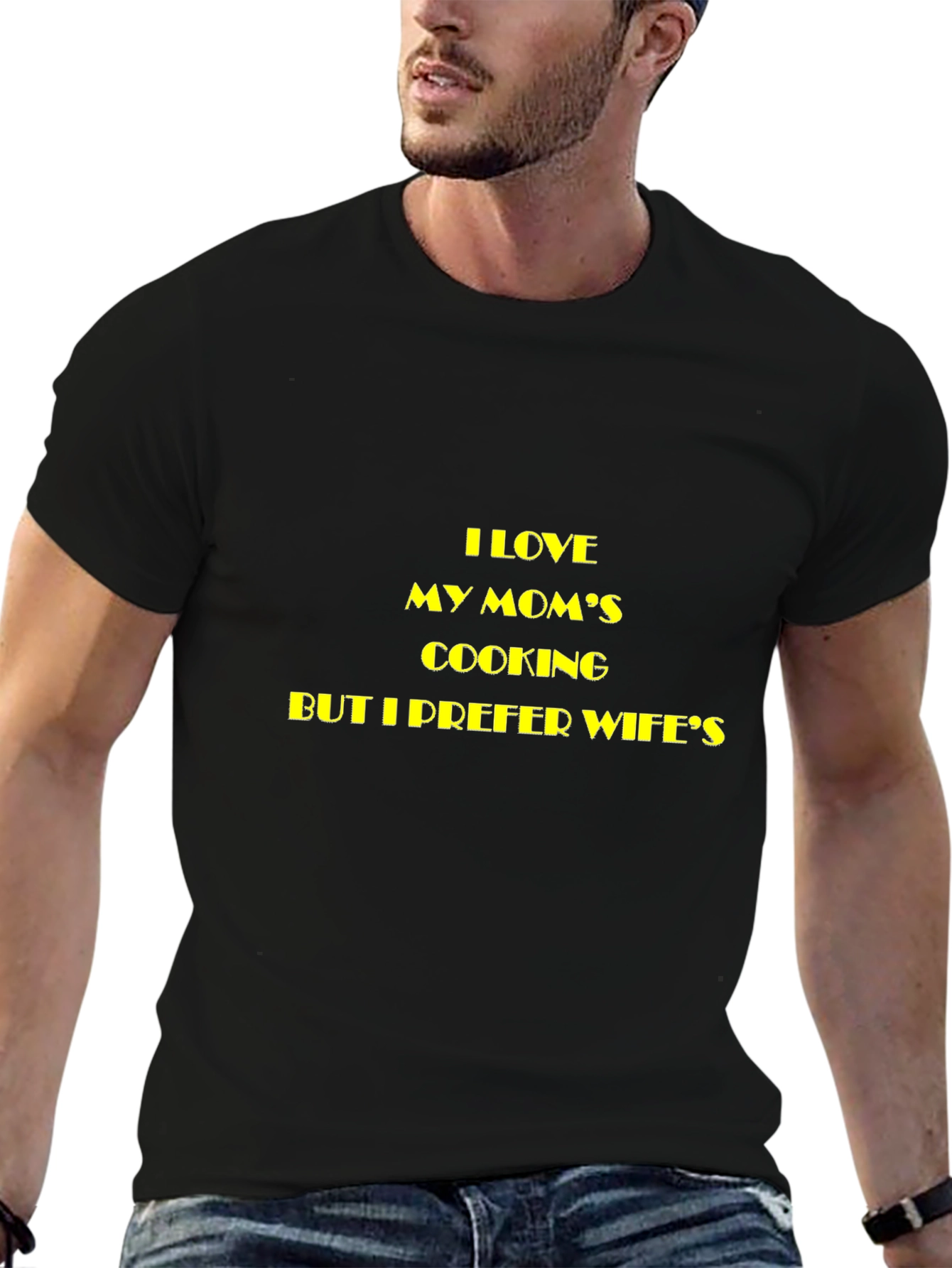 Funny I Love My Moms Cooking Mens T-Shirt