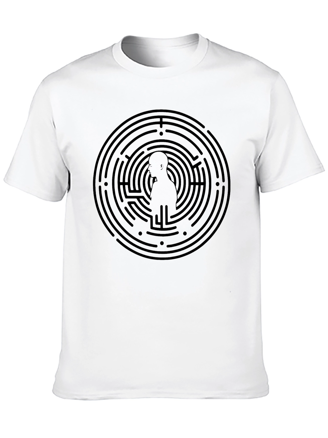 Maze Silhouette Graphic T-Shirt