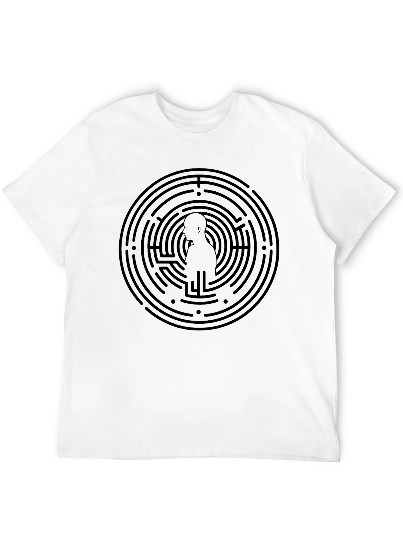 Maze Silhouette Graphic T-Shirt