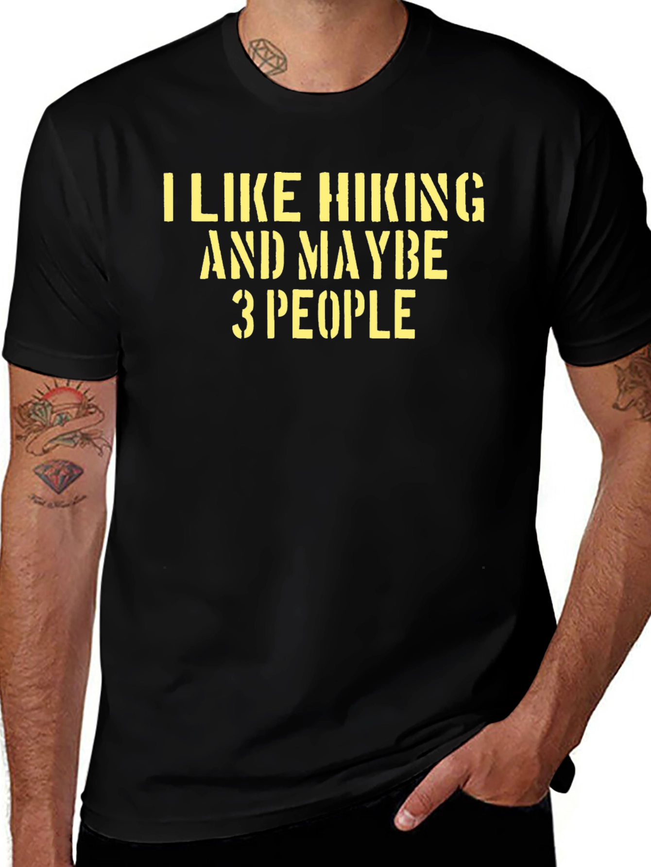 I Like Hiking and Maybe 3 People T-Shirt