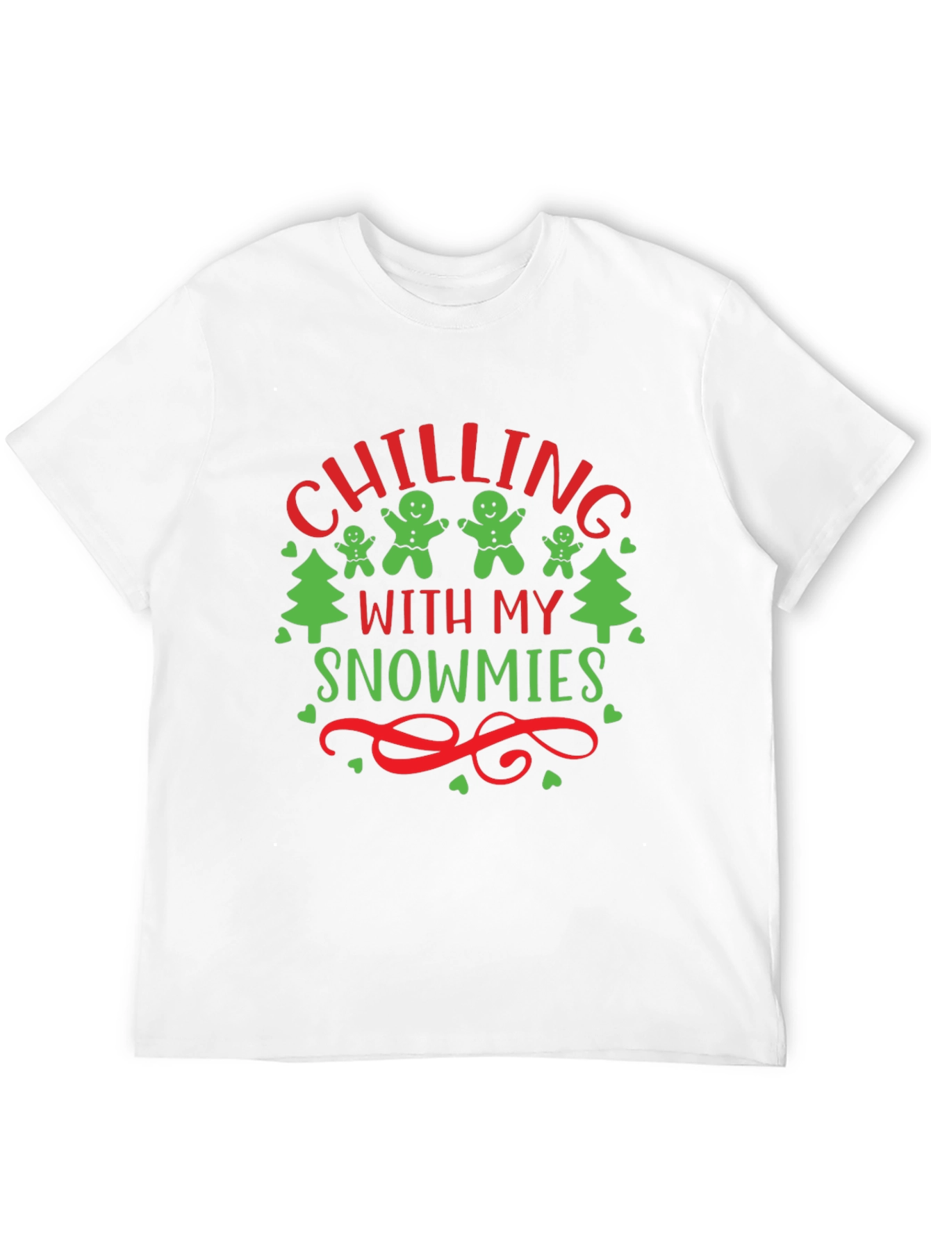 Chilling With My Snowmies Black T-Shirt