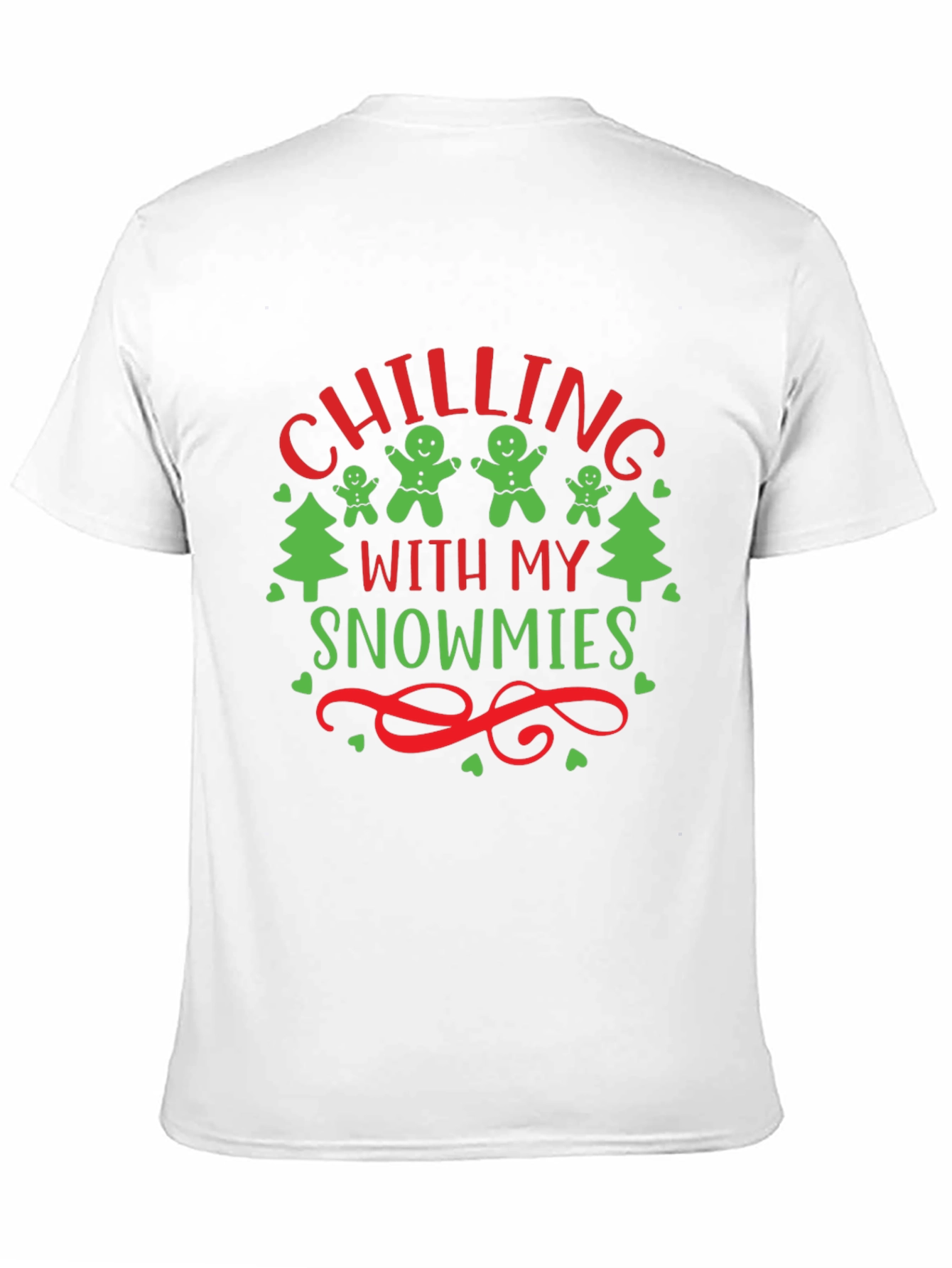 Chilling With My Snowmies Black T-Shirt