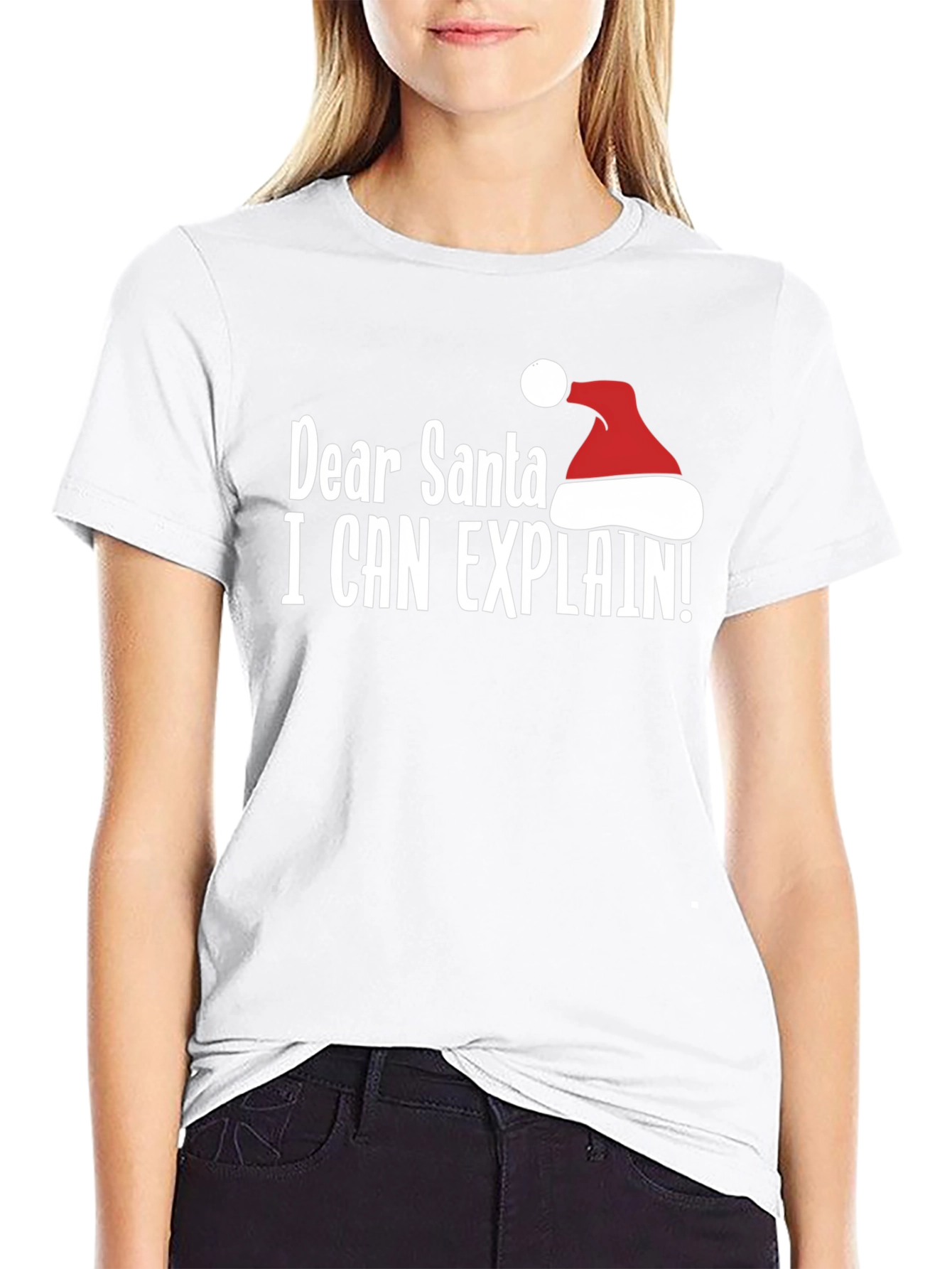 Dear Santa I Can Explain T-Shirt Funny Holiday Tee