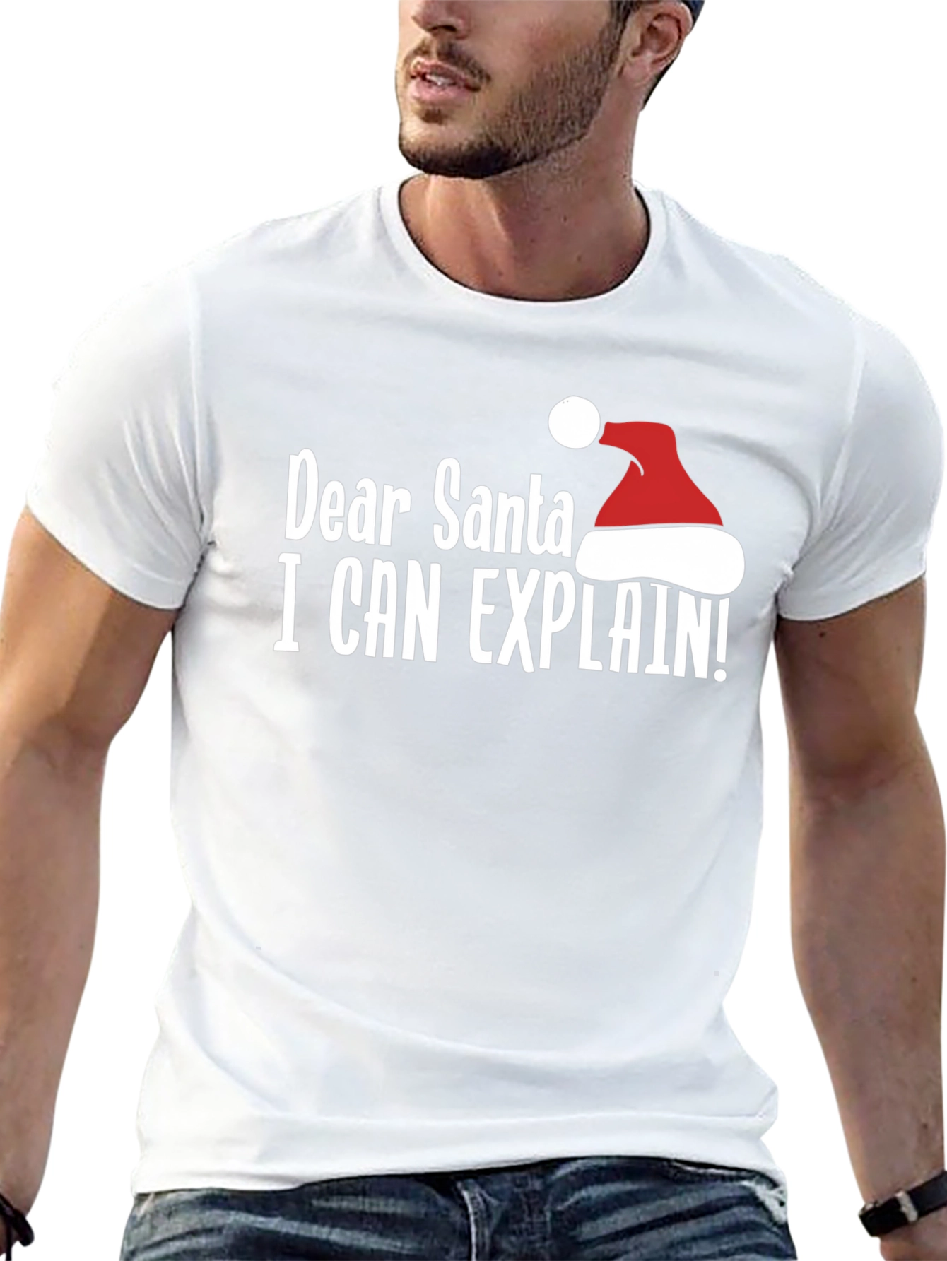 Dear Santa I Can Explain T-Shirt Funny Holiday Tee