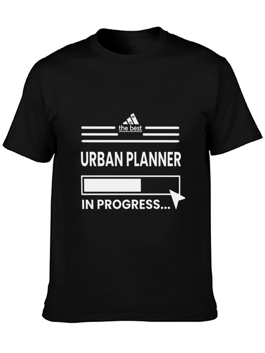 Urban Planner In Progress Black T-Shirt