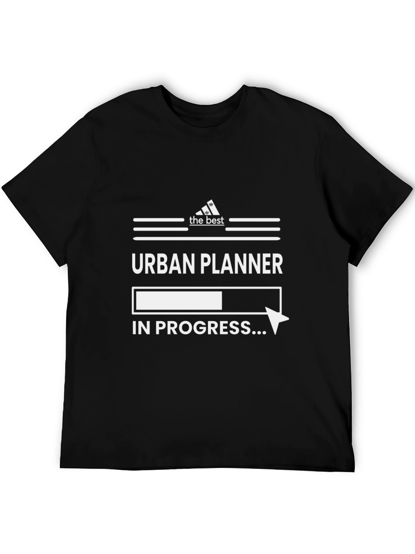 Urban Planner In Progress Black T-Shirt
