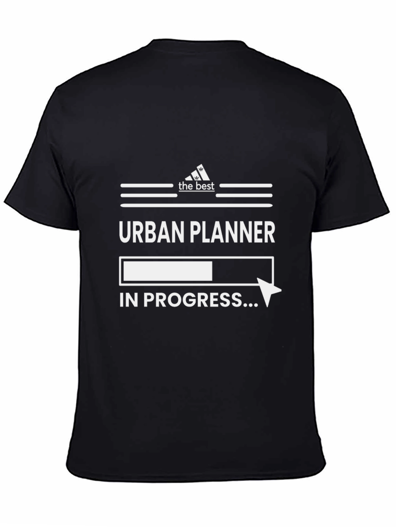 Urban Planner In Progress Black T-Shirt