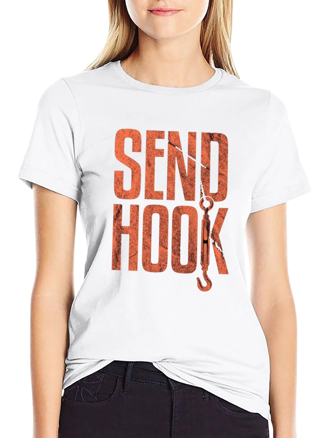 Send Hook T-Shirt - Black Graphic Tee