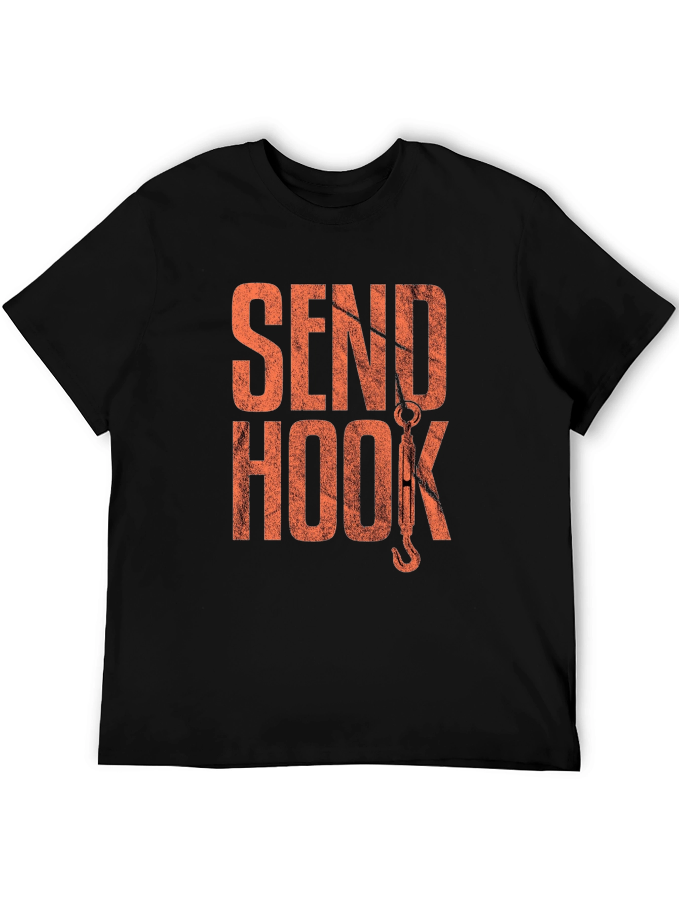 Send Hook T-Shirt - Black Graphic Tee