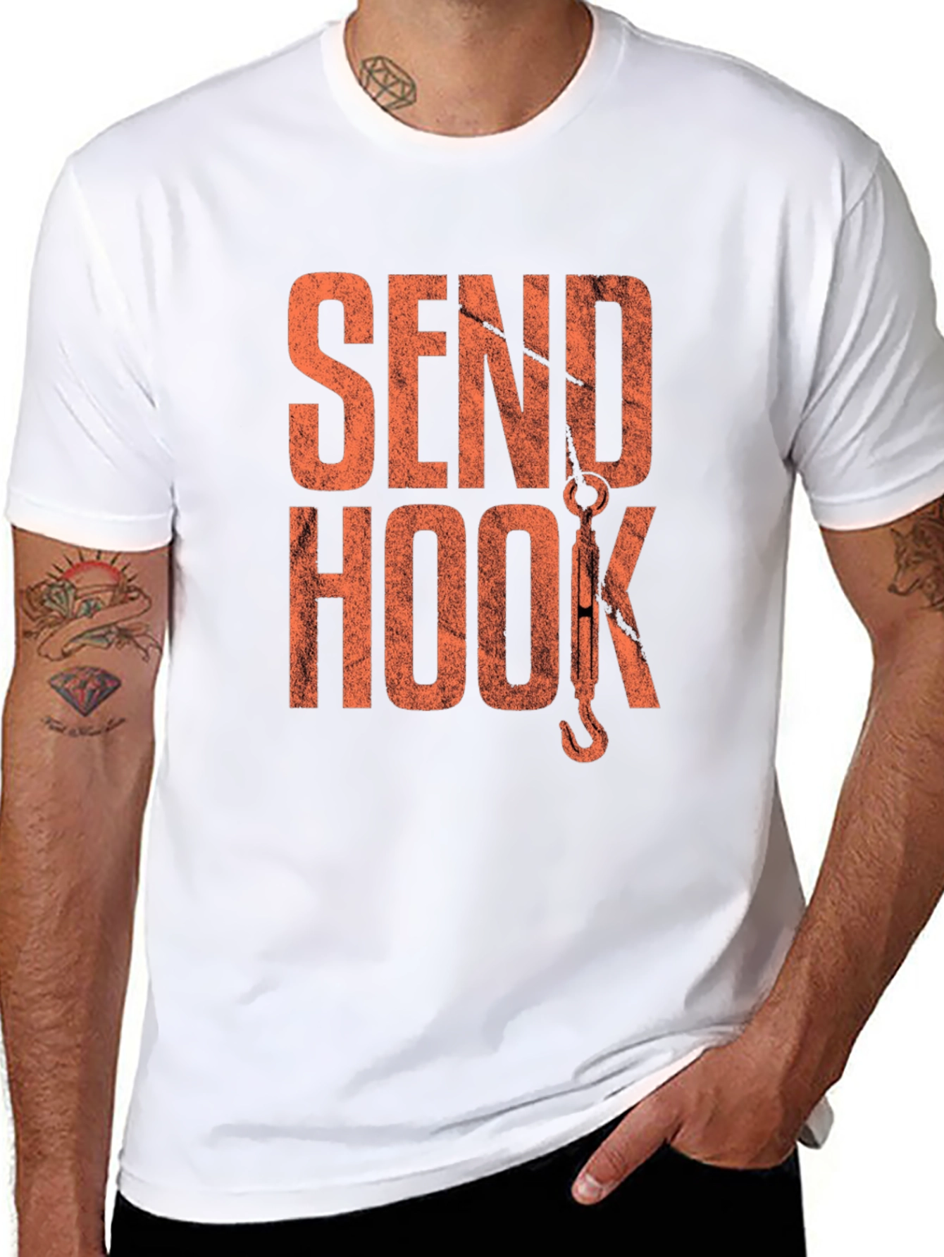 Send Hook T-Shirt - Black Graphic Tee