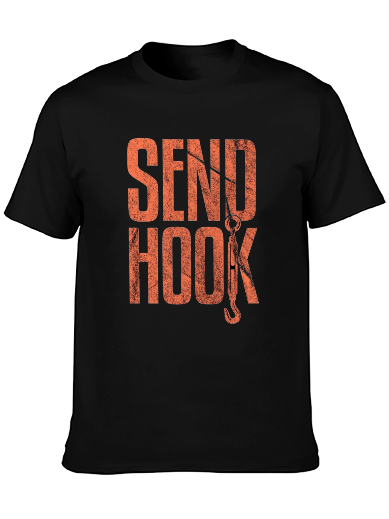 Send Hook T-Shirt - Black Graphic Tee