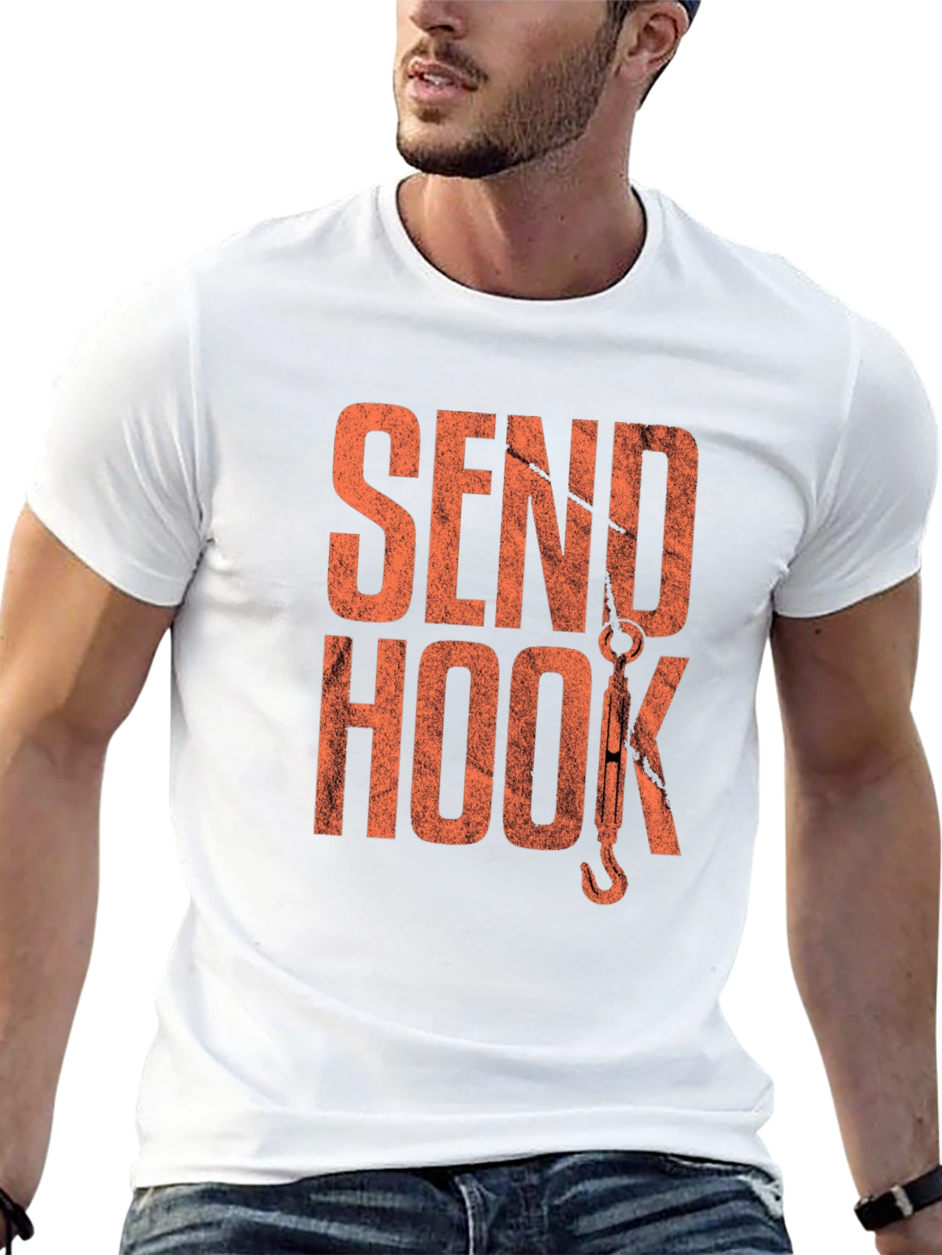 Send Hook T-Shirt - Black Graphic Tee