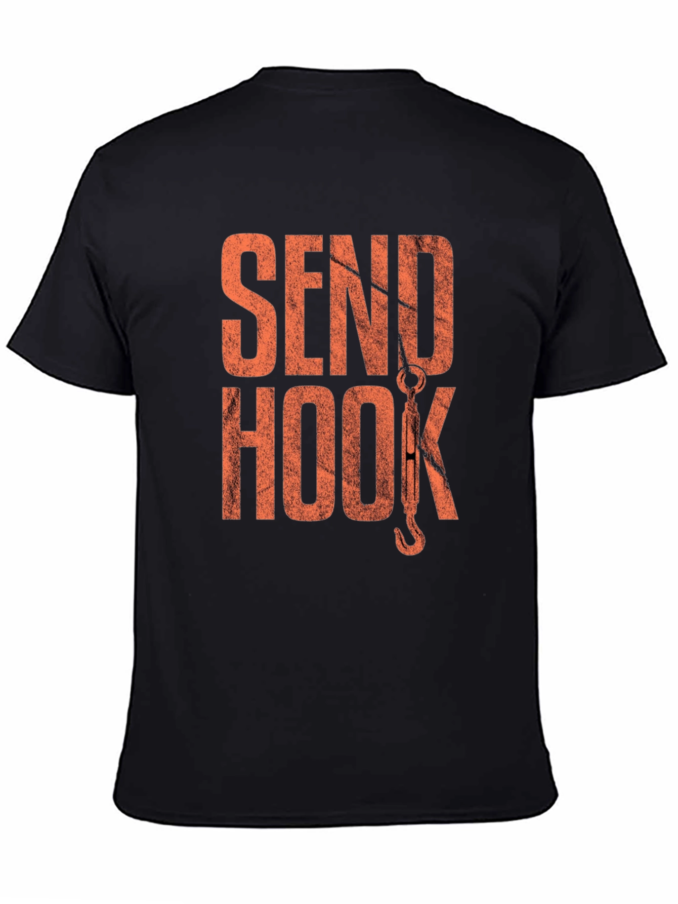 Send Hook T-Shirt - Black Graphic Tee