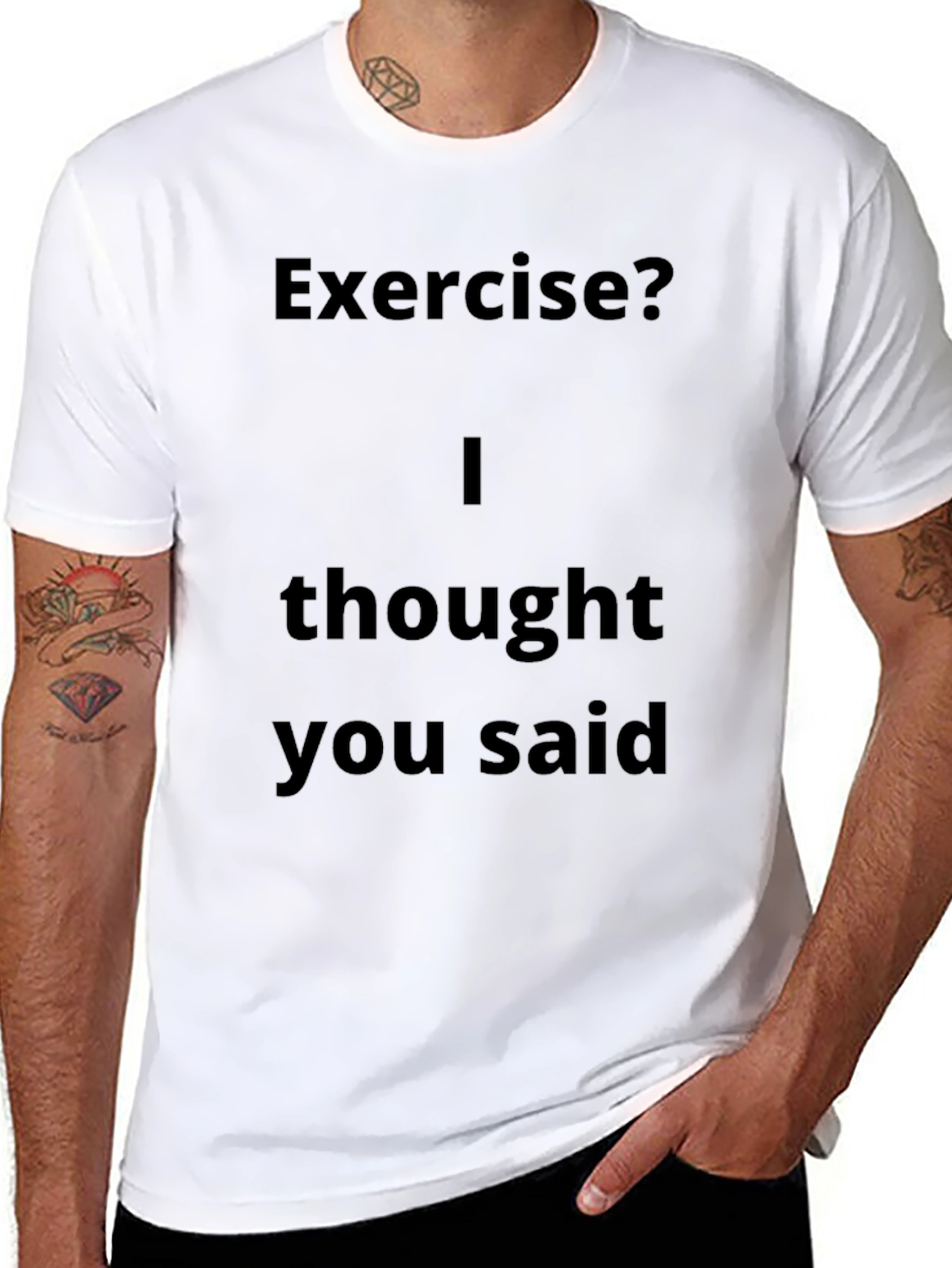 Funny Exercise? T-Shirt - Lazy Humor Tee