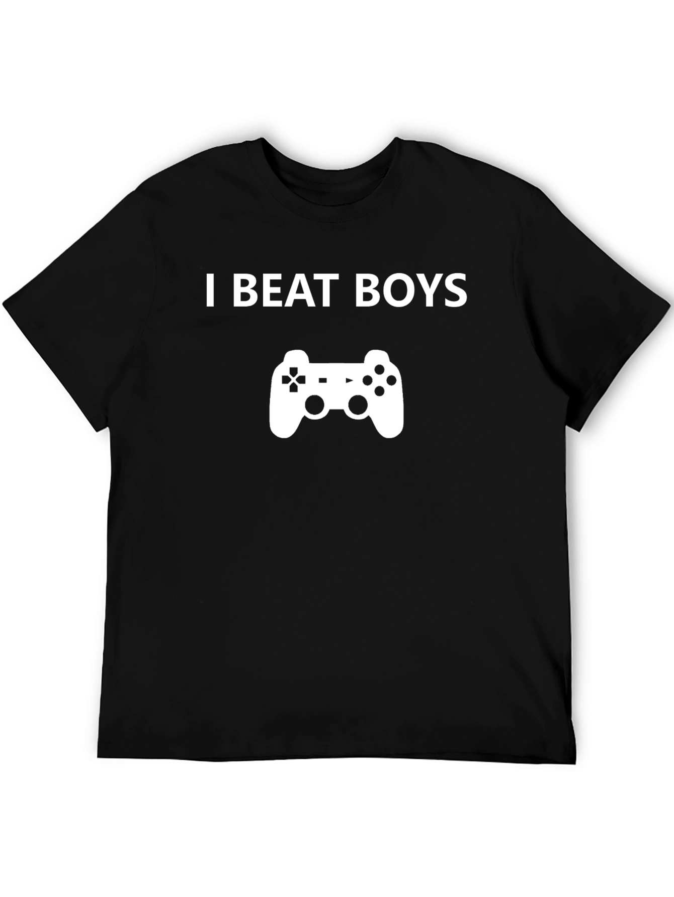 I Beat Boys Gaming T-Shirt - Black