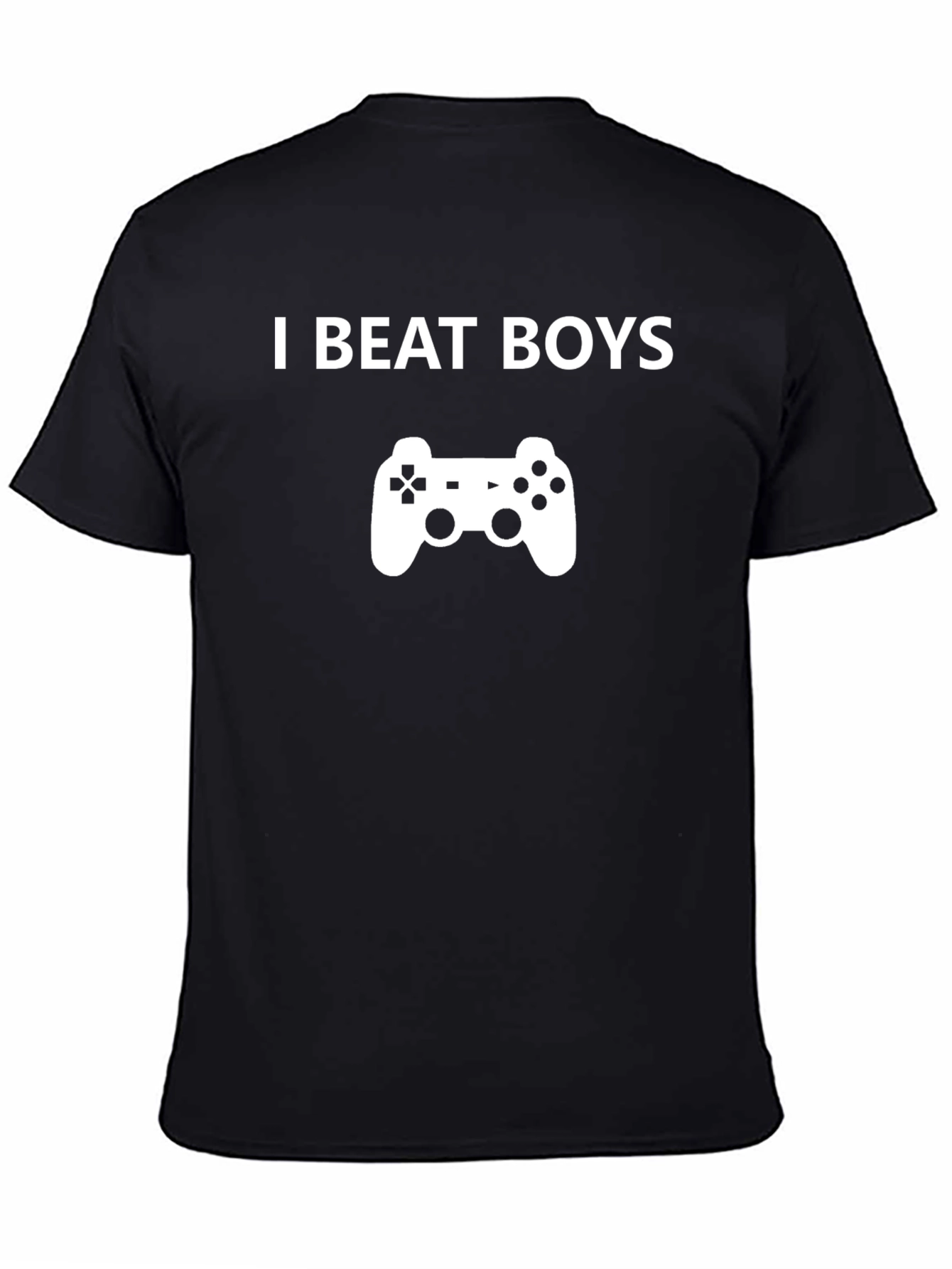 I Beat Boys Gaming T-Shirt - Black