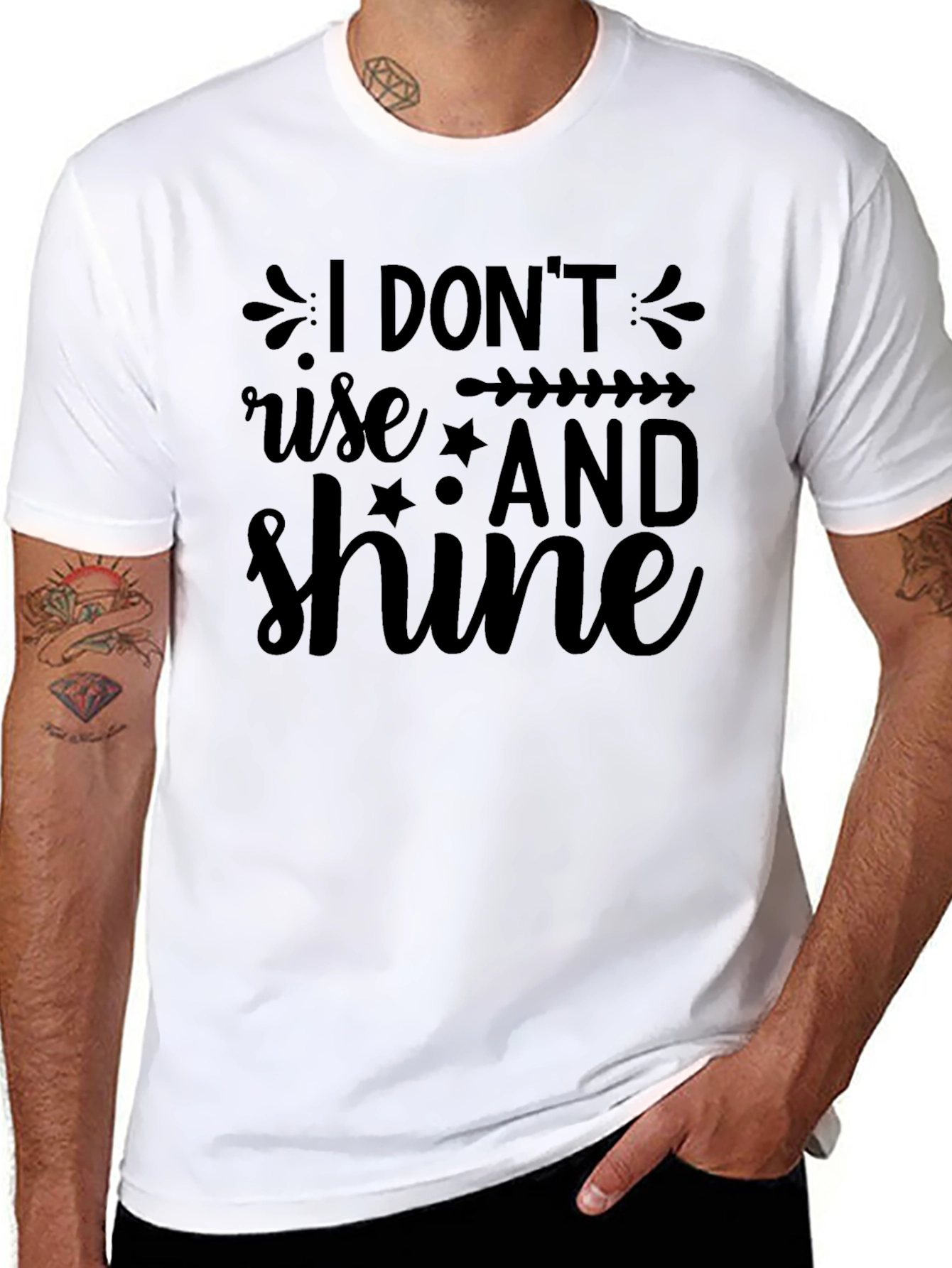 I Dont Rise and Shine Graphic Tee