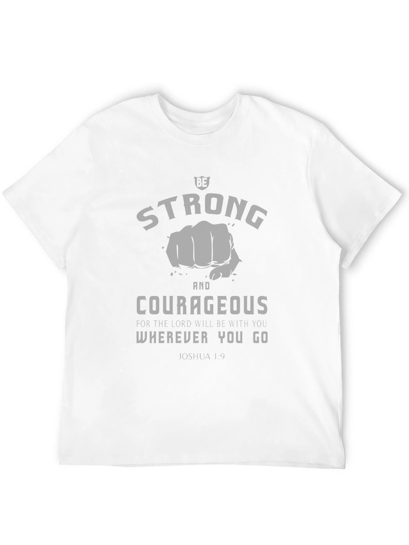Strong & Courageous Graphic Tee - Black