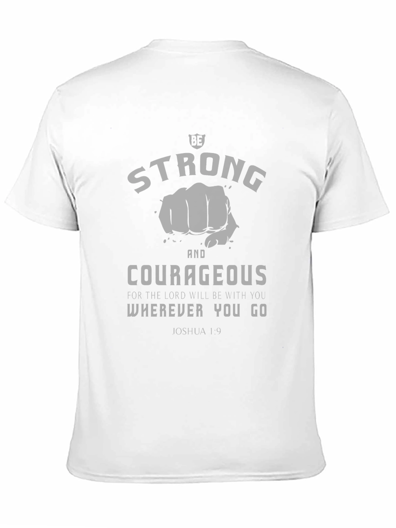 Strong & Courageous Graphic Tee - Black