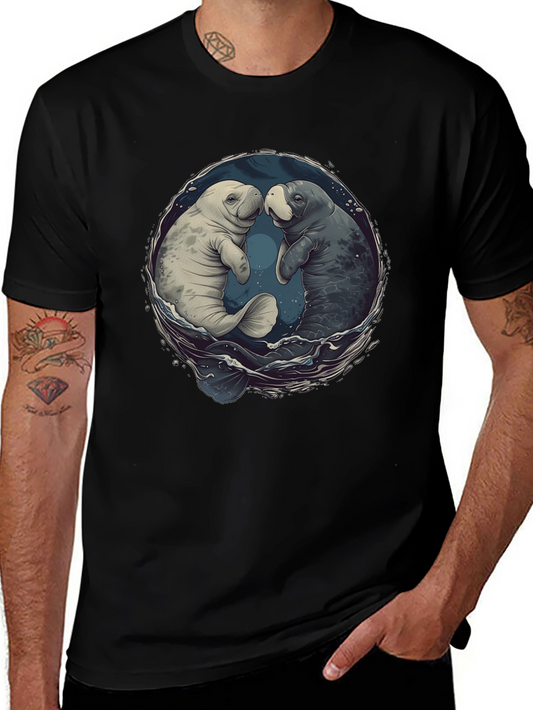 Manatee Love T-Shirt - Black