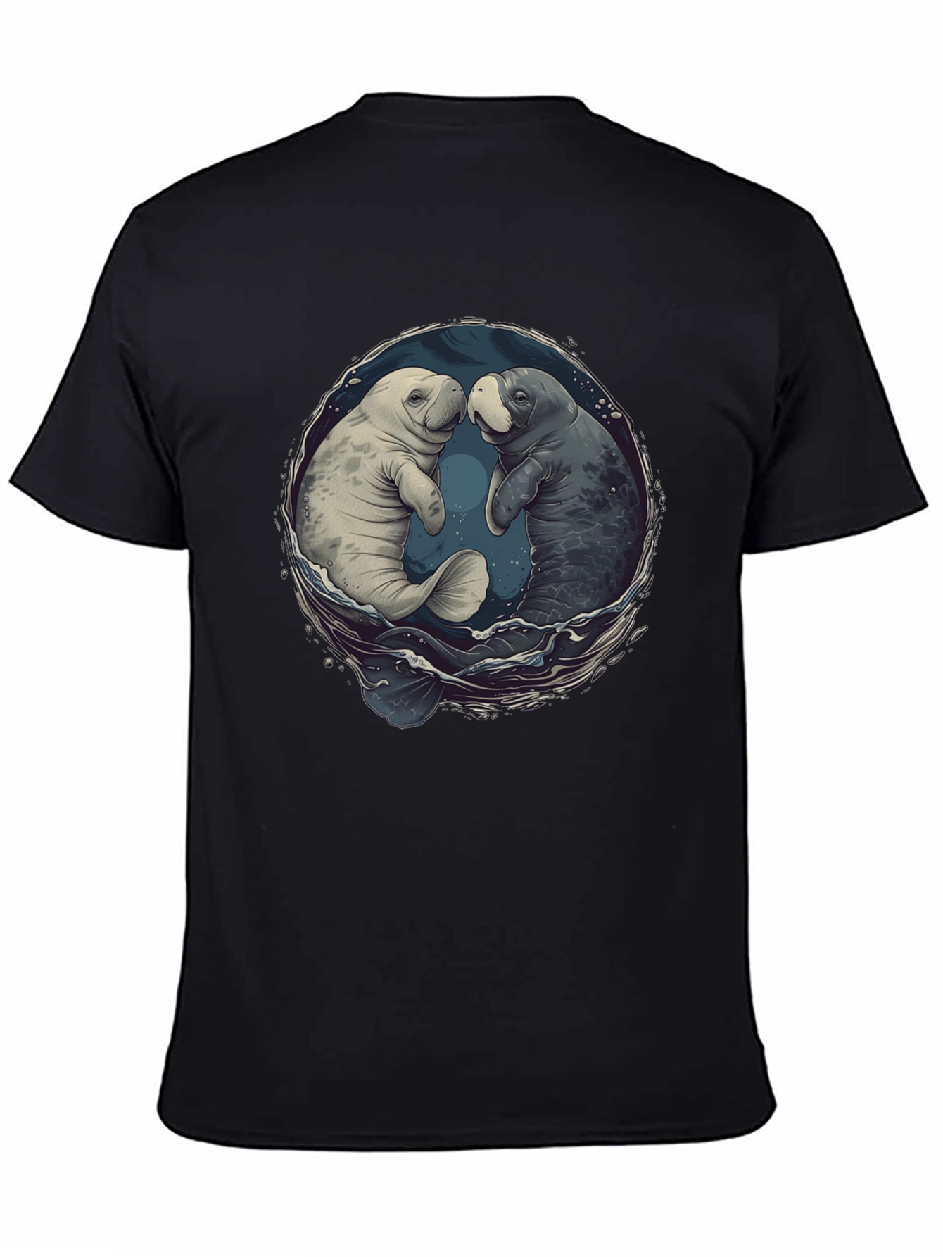 Manatee Love T-Shirt - Black