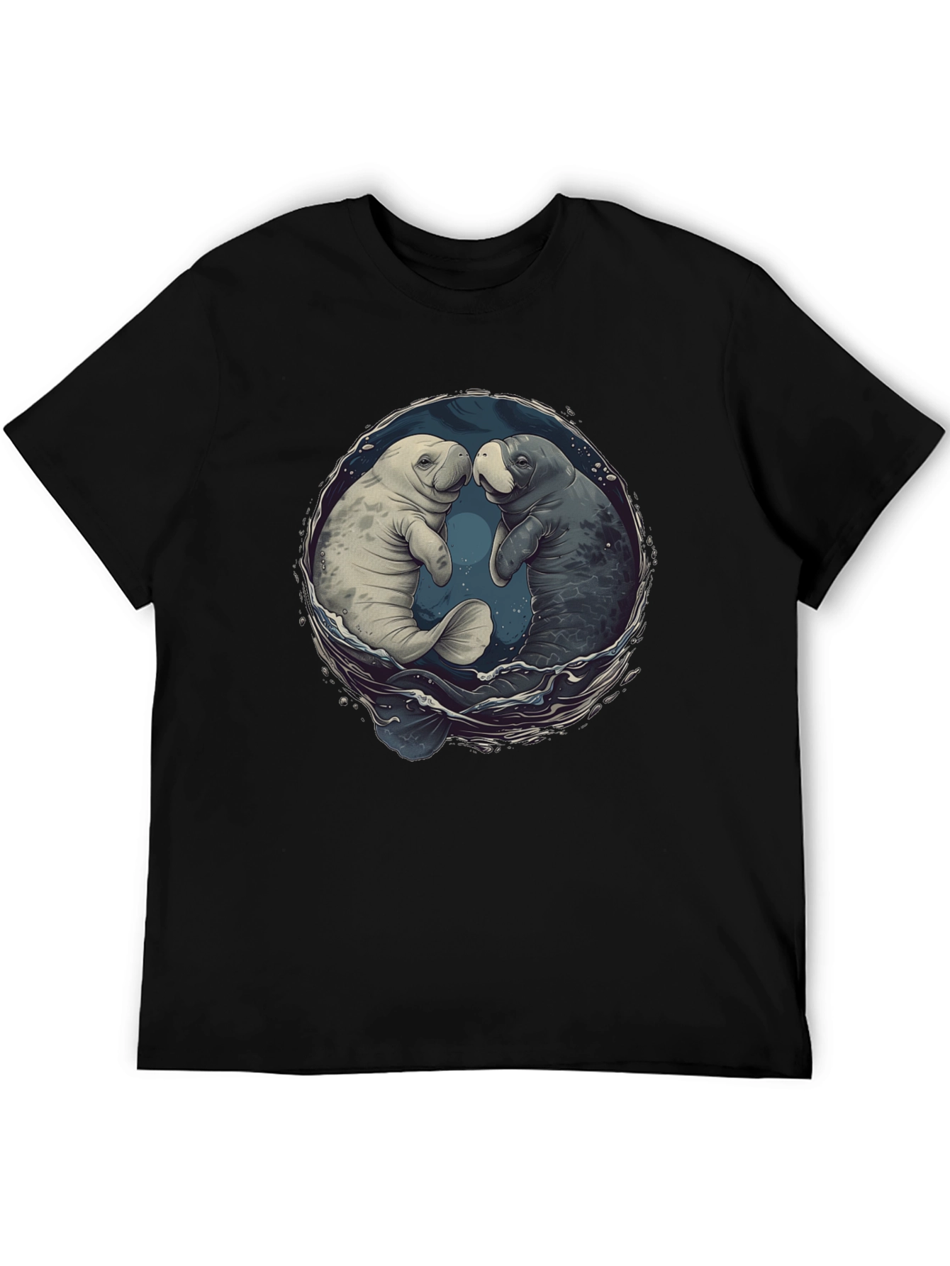 Manatee Love T-Shirt - Black